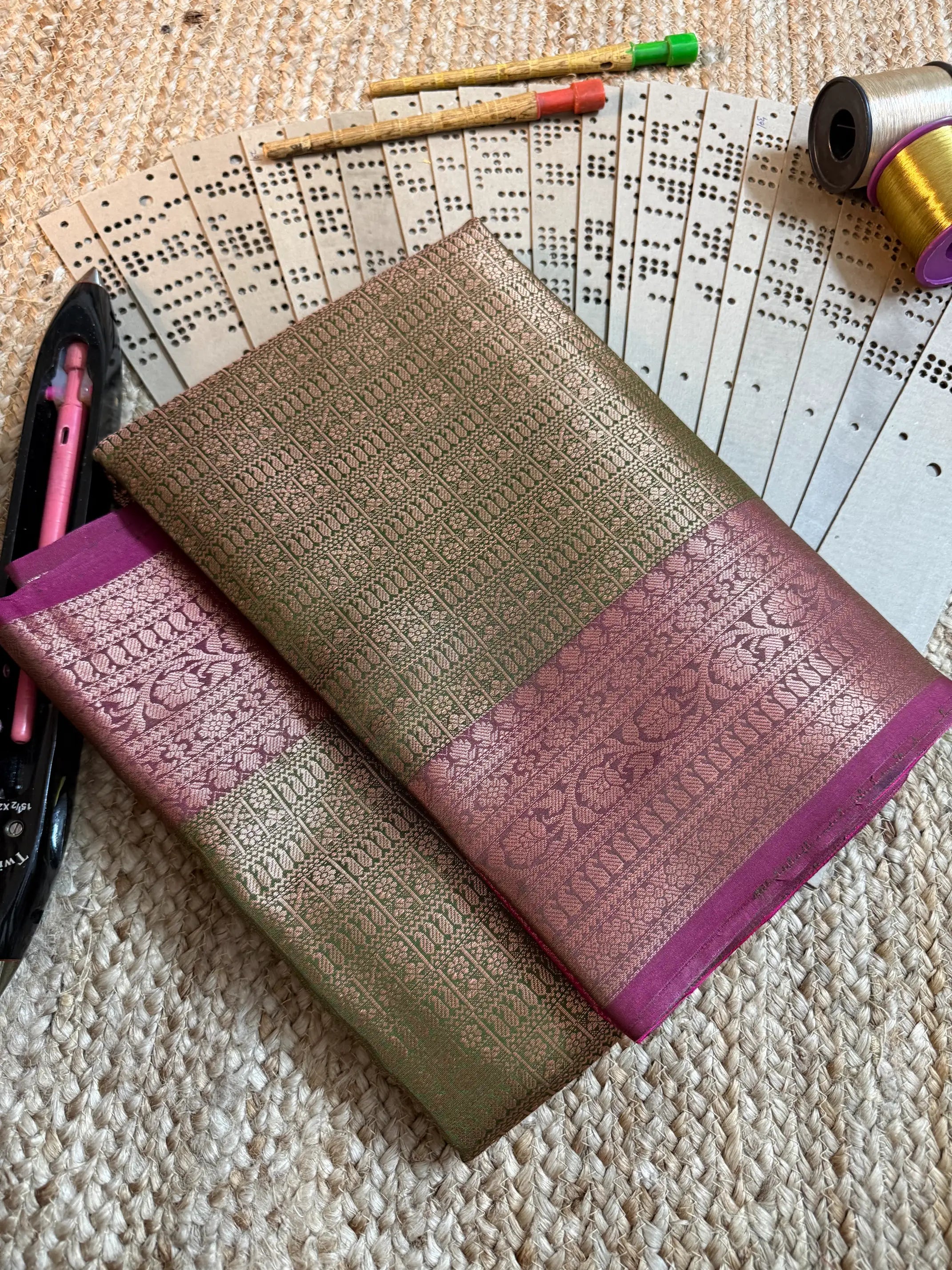 Eccentric zari weave Softsilk Banarasi saree