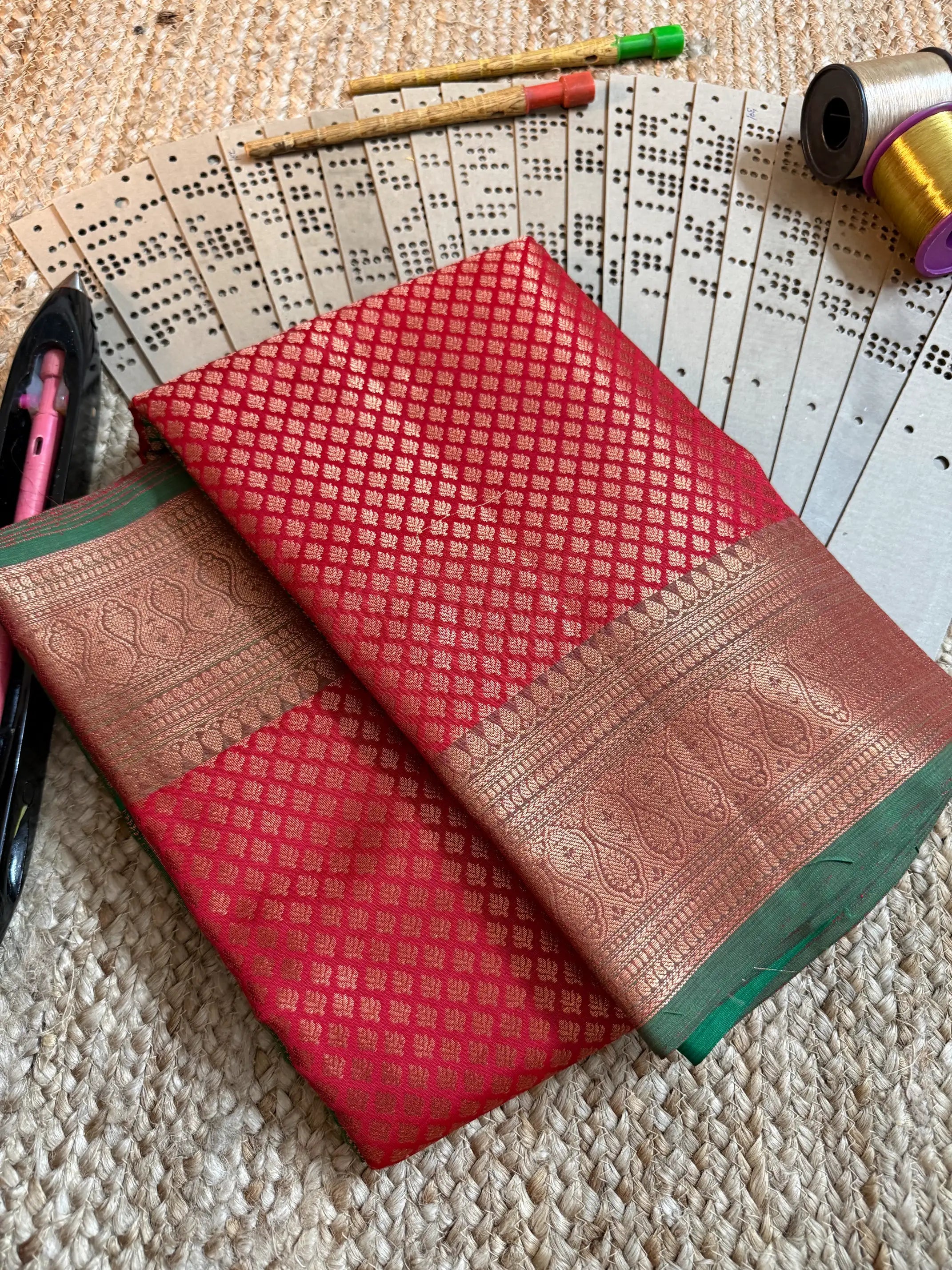 Eccentric zari weave Softsilk Banarasi saree