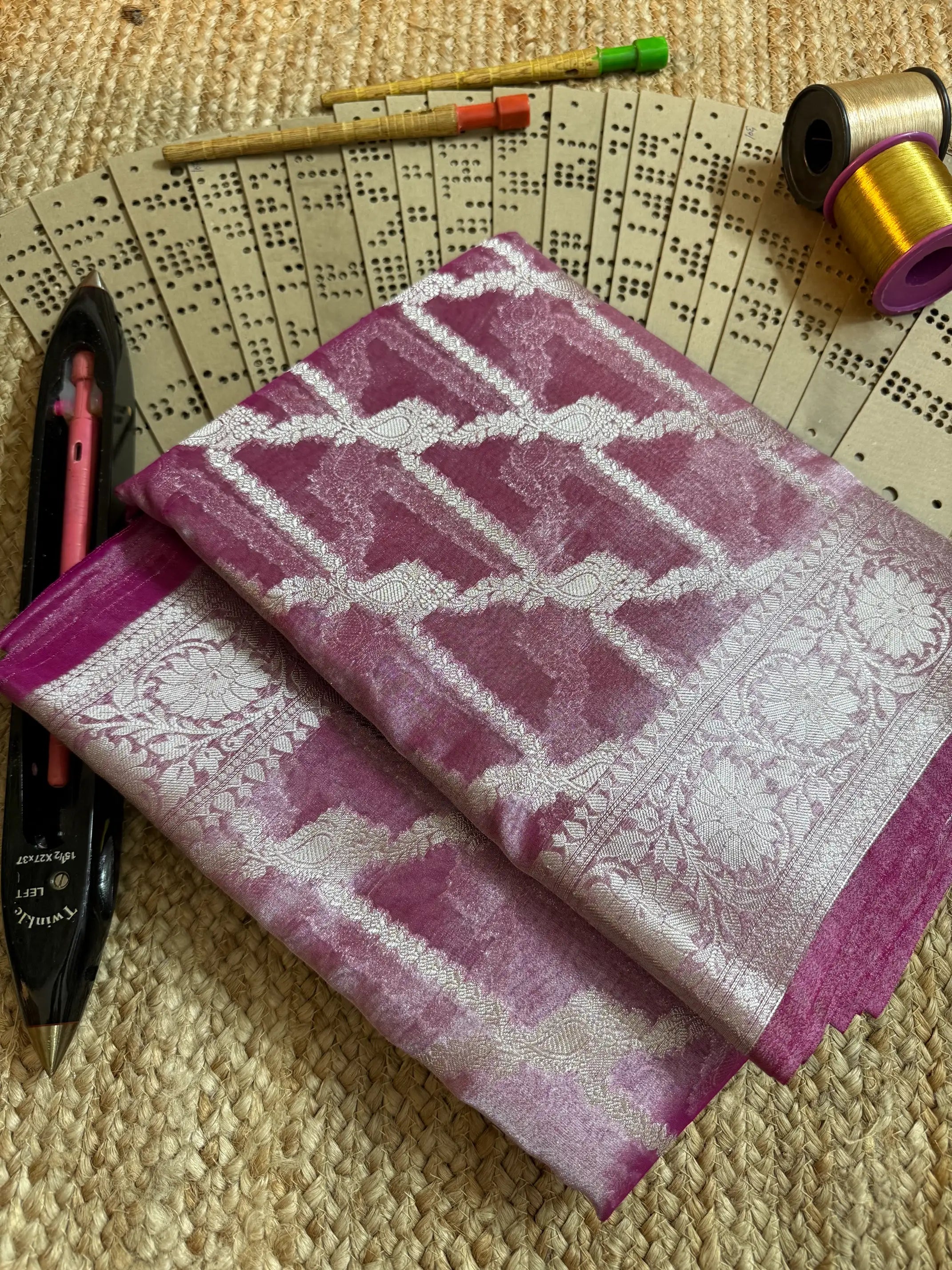 Eccentric zari weave Softsilk Banarasi saree