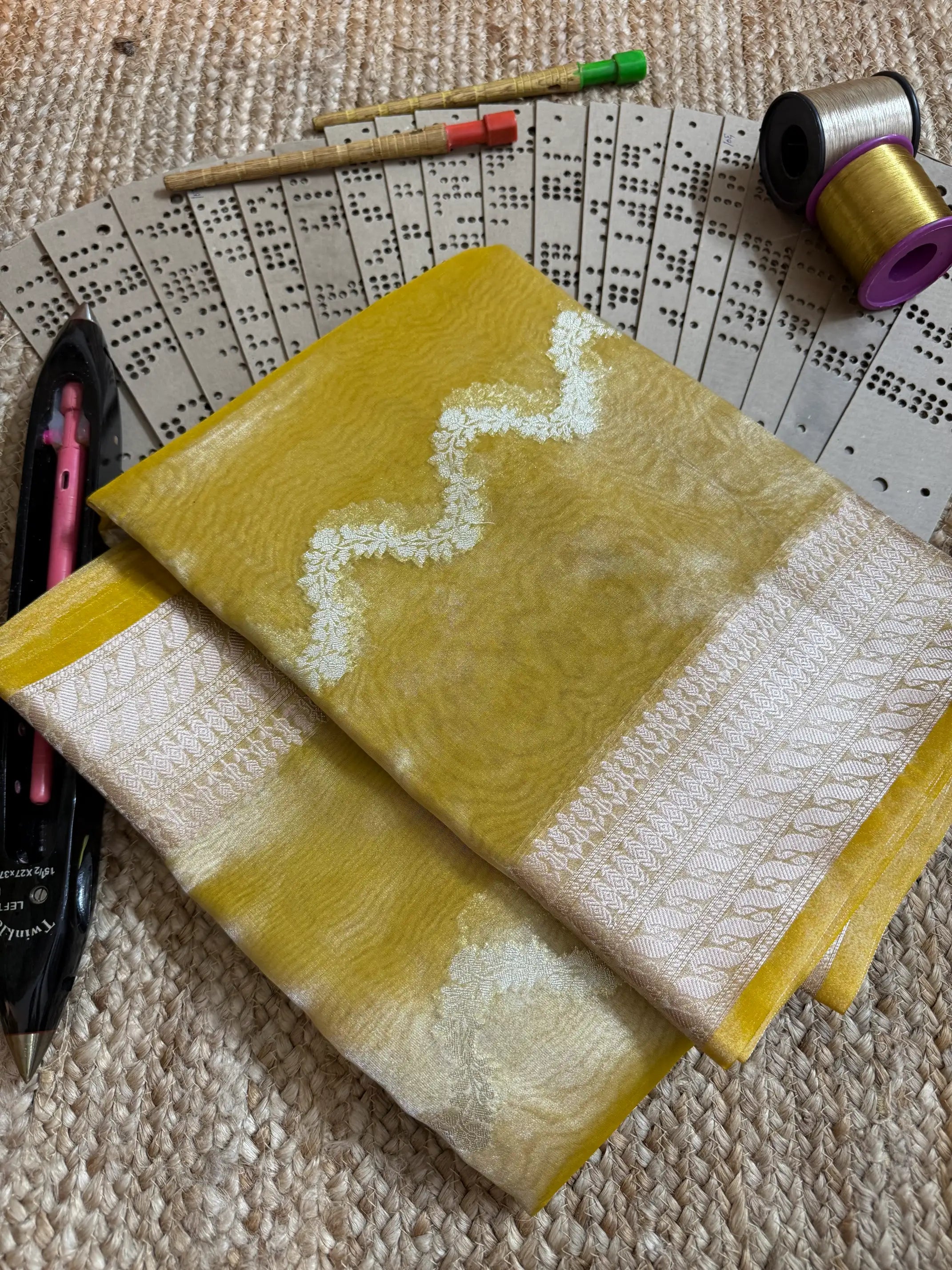 Eccentric zari weave Softsilk Banarasi saree