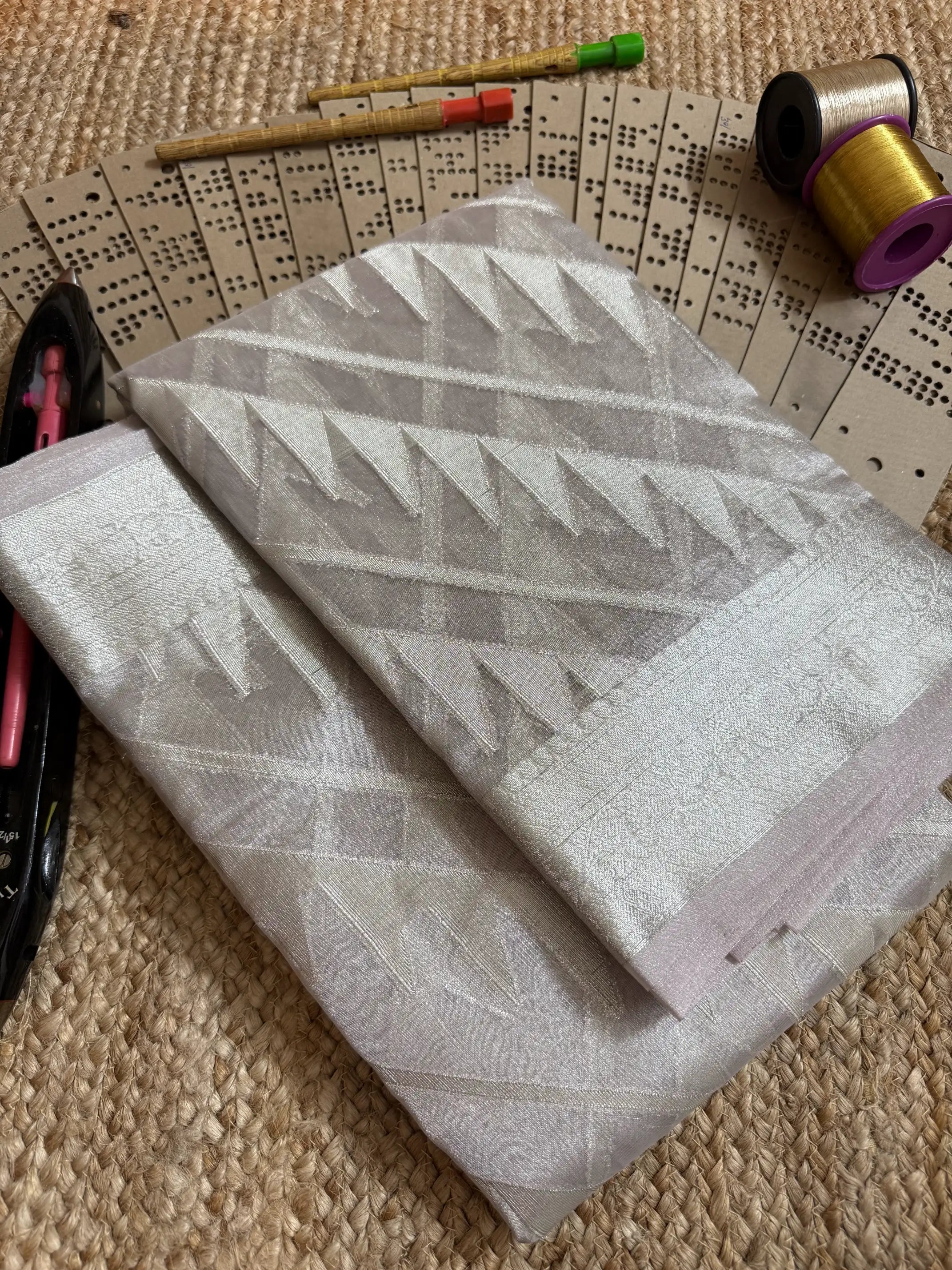 Eccentric zari weave Softsilk Banarasi saree