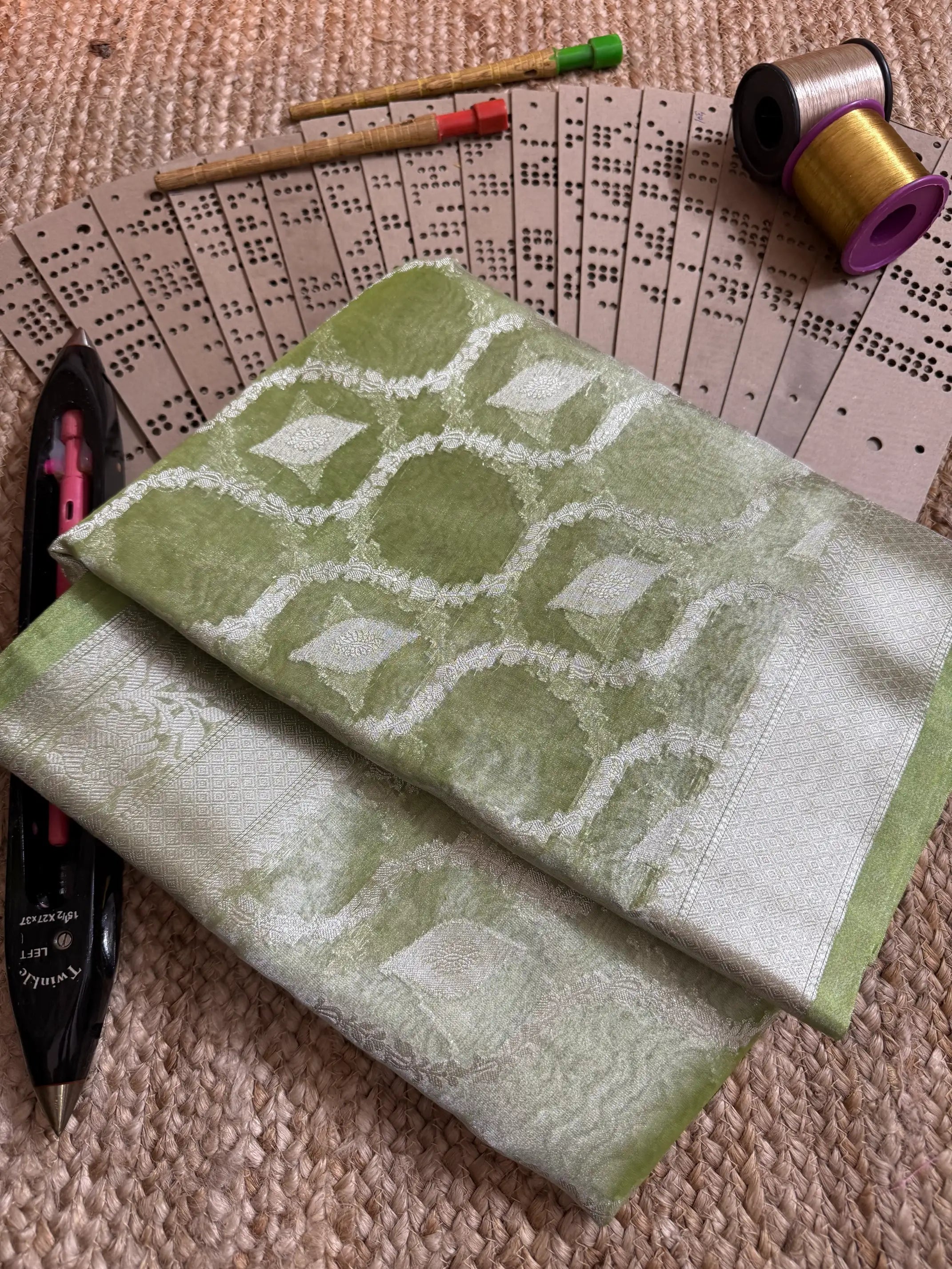Eccentric zari weave Softsilk Banarasi saree