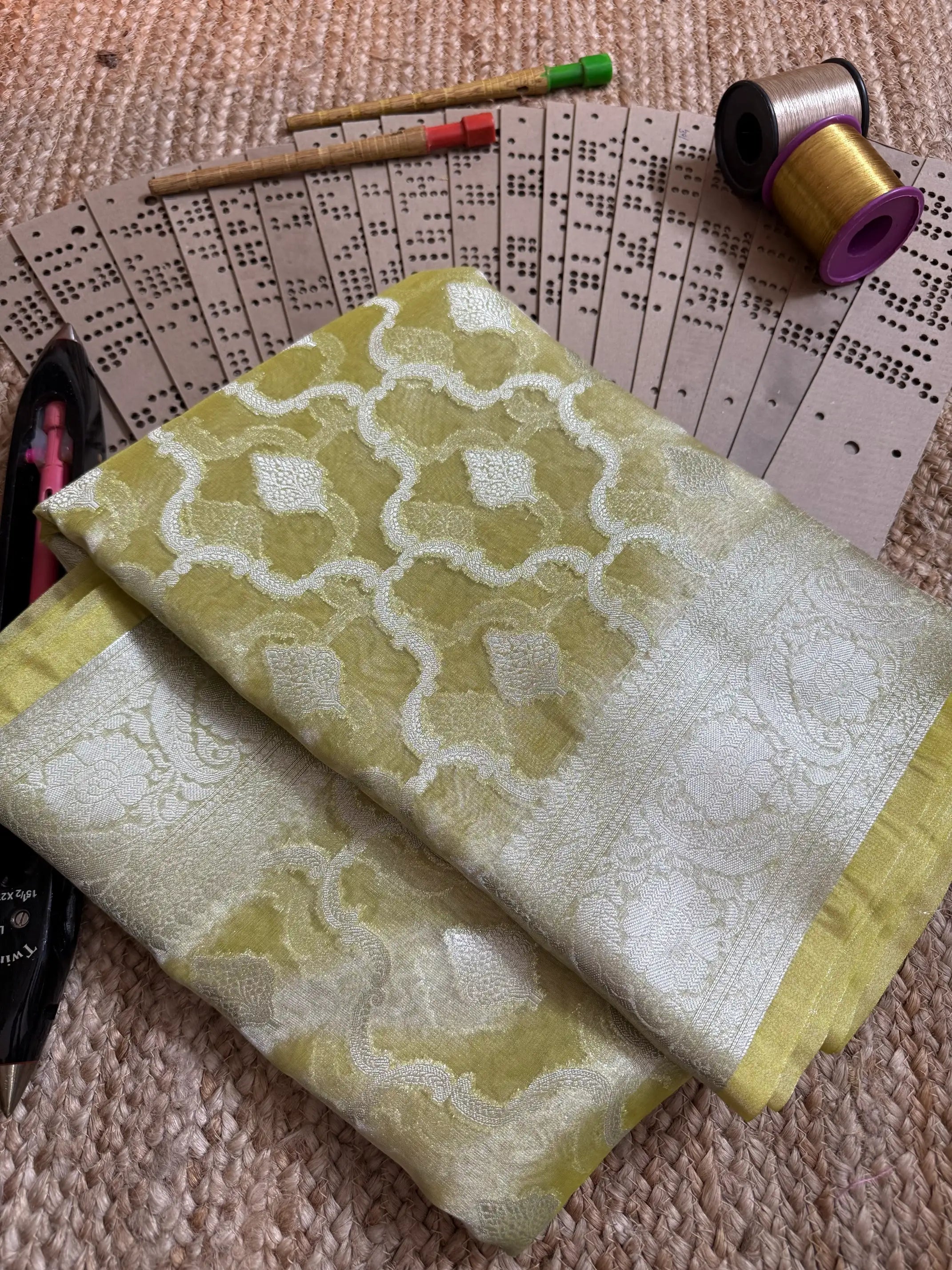 Eccentric zari weave Softsilk Banarasi saree
