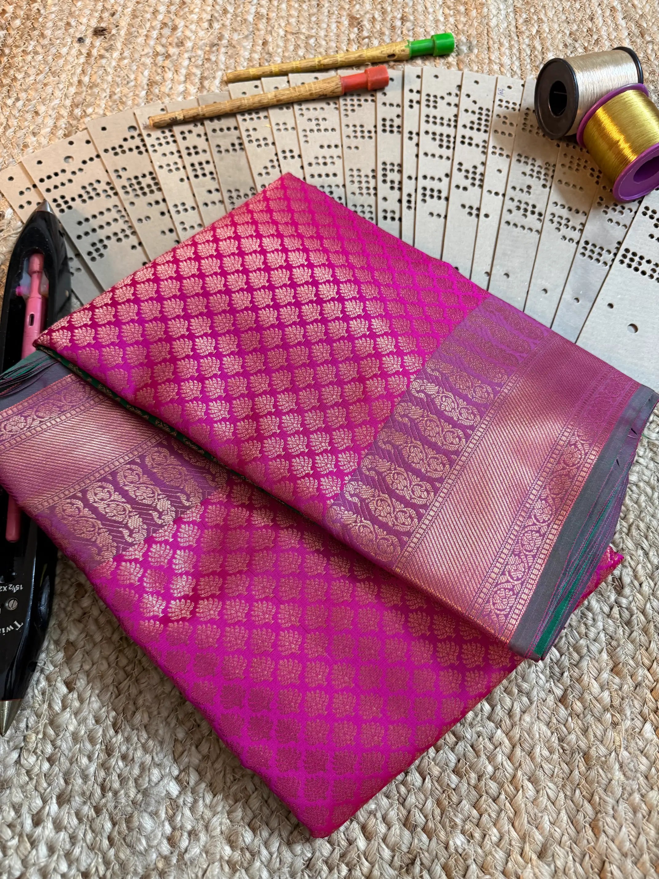 Eccentric zari weave Softsilk Banarasi saree