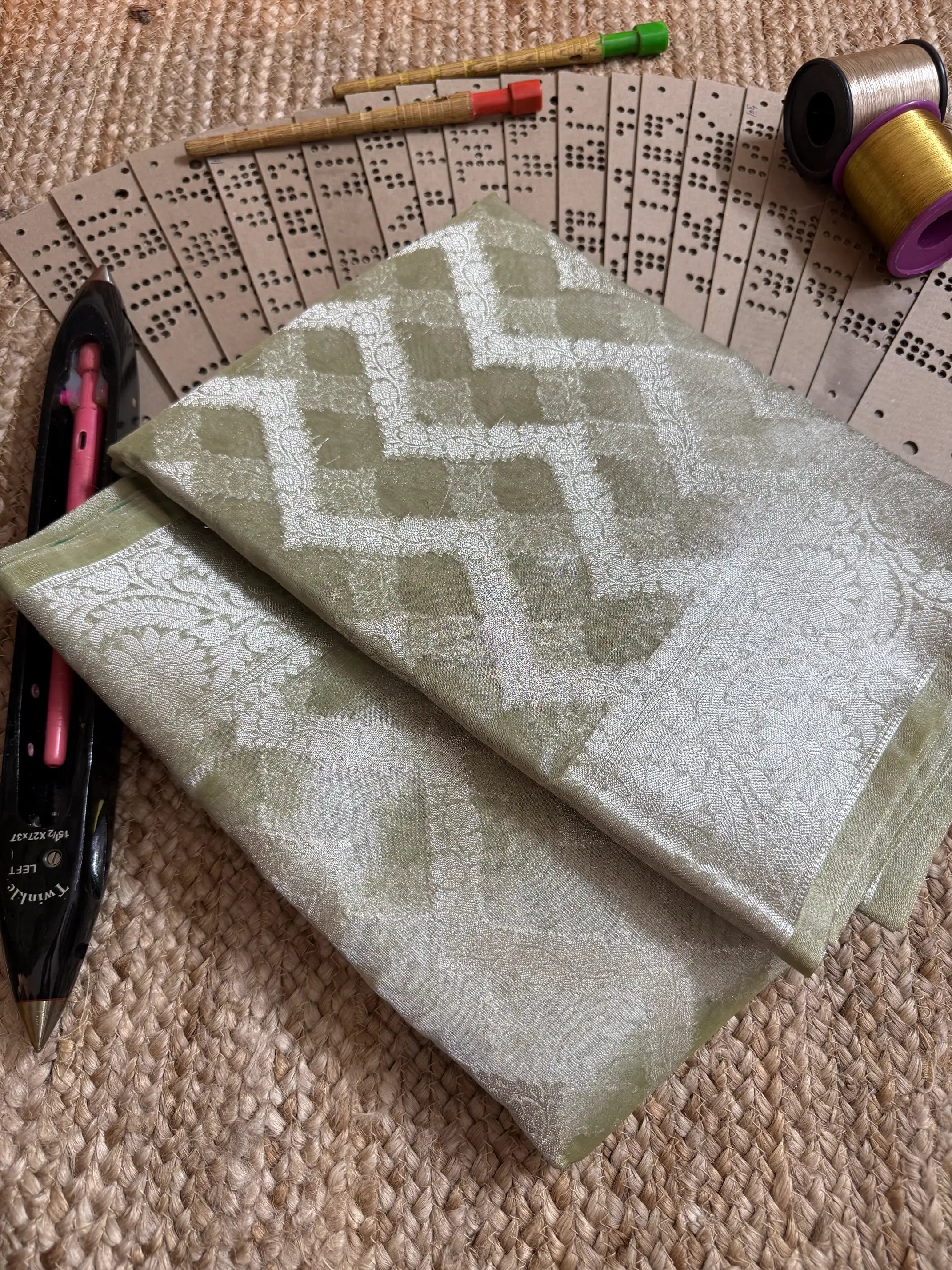 Eccentric zari weave Softsilk Banarasi saree