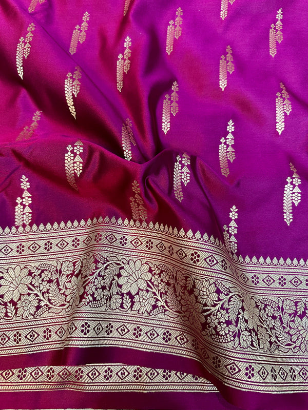 Light Purple Mashru Silk Saree