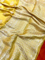 Dark Mustard Pure Chiniya Silk