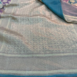 Multi Pure Munga Silk Hand Painted Banarasi Saree