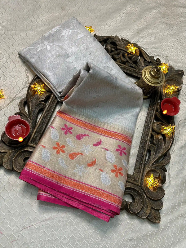 Softsilk Exclusive Jacquard Banarasi Saree