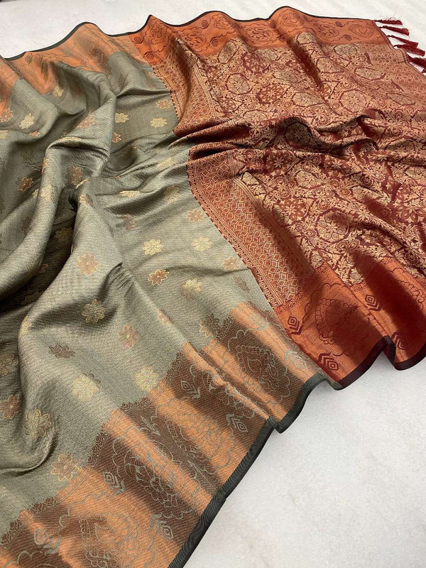 Soft Silk Embossed Saree