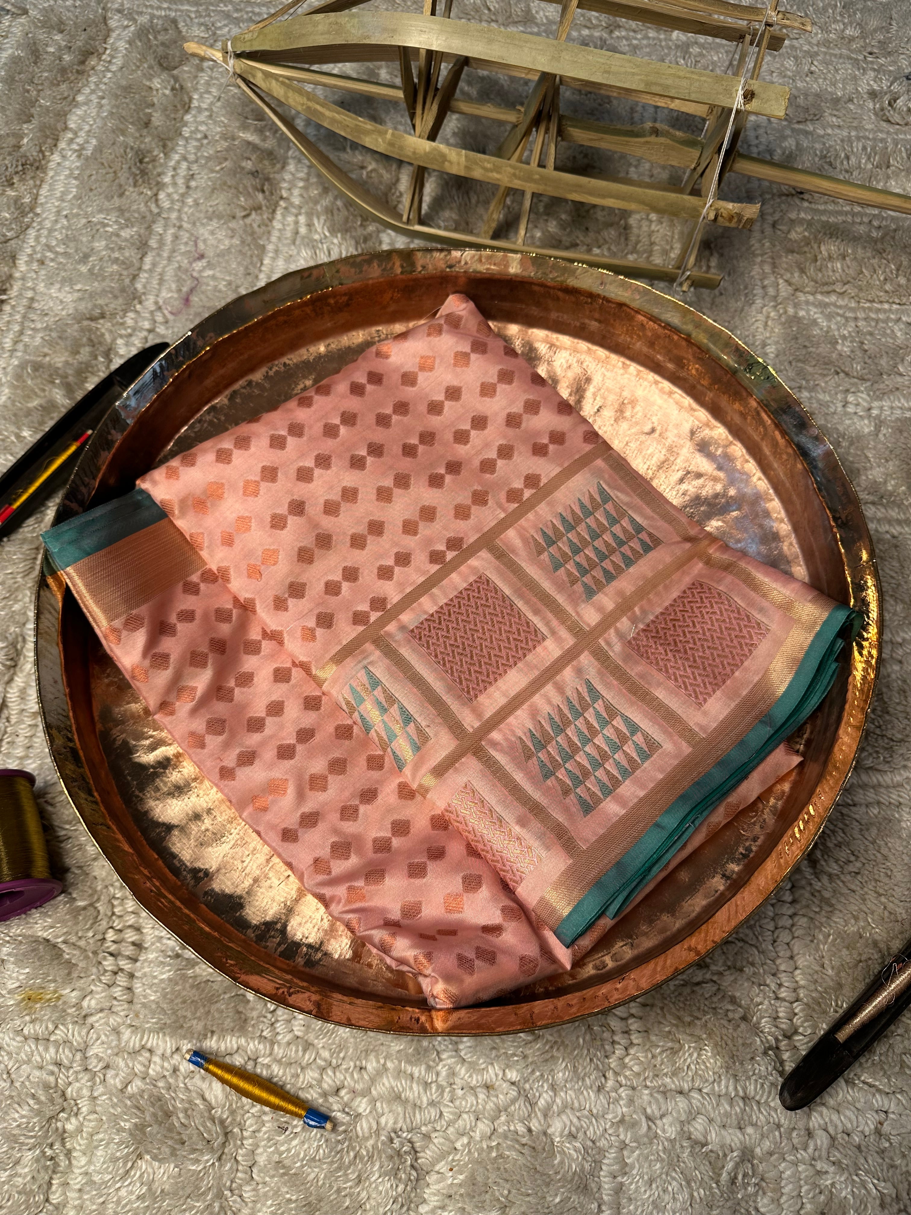 Contemporary weave Softsilk heritage Banarasi saree