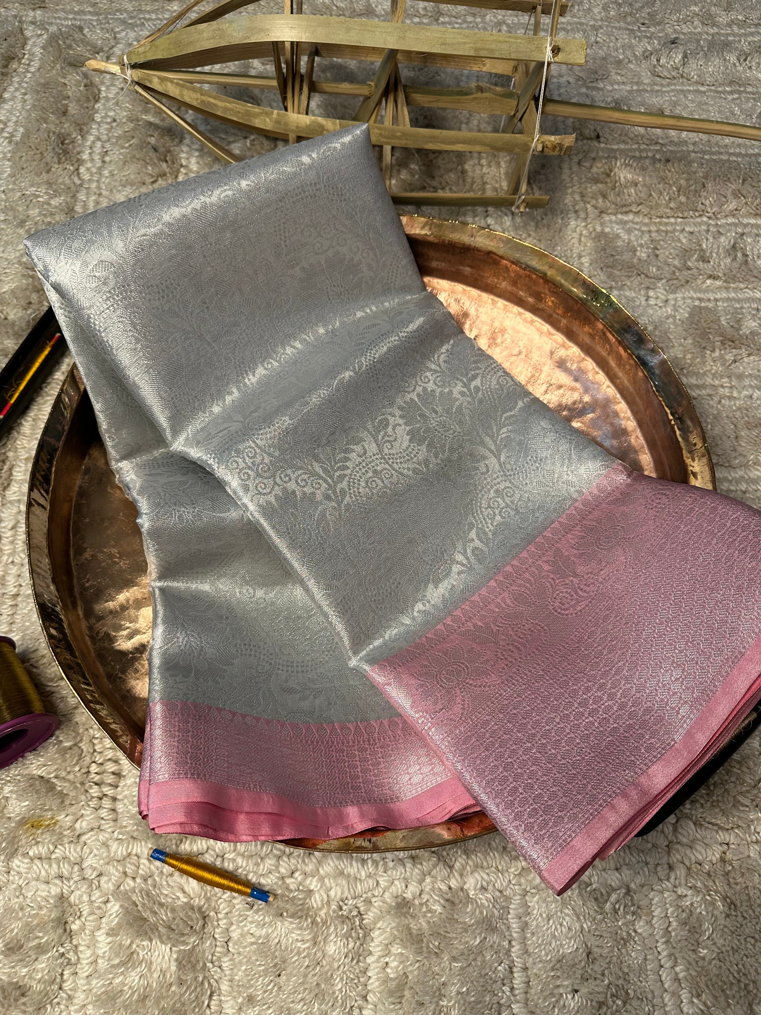 Contemporary weave Softsilk heritage Banarasi saree