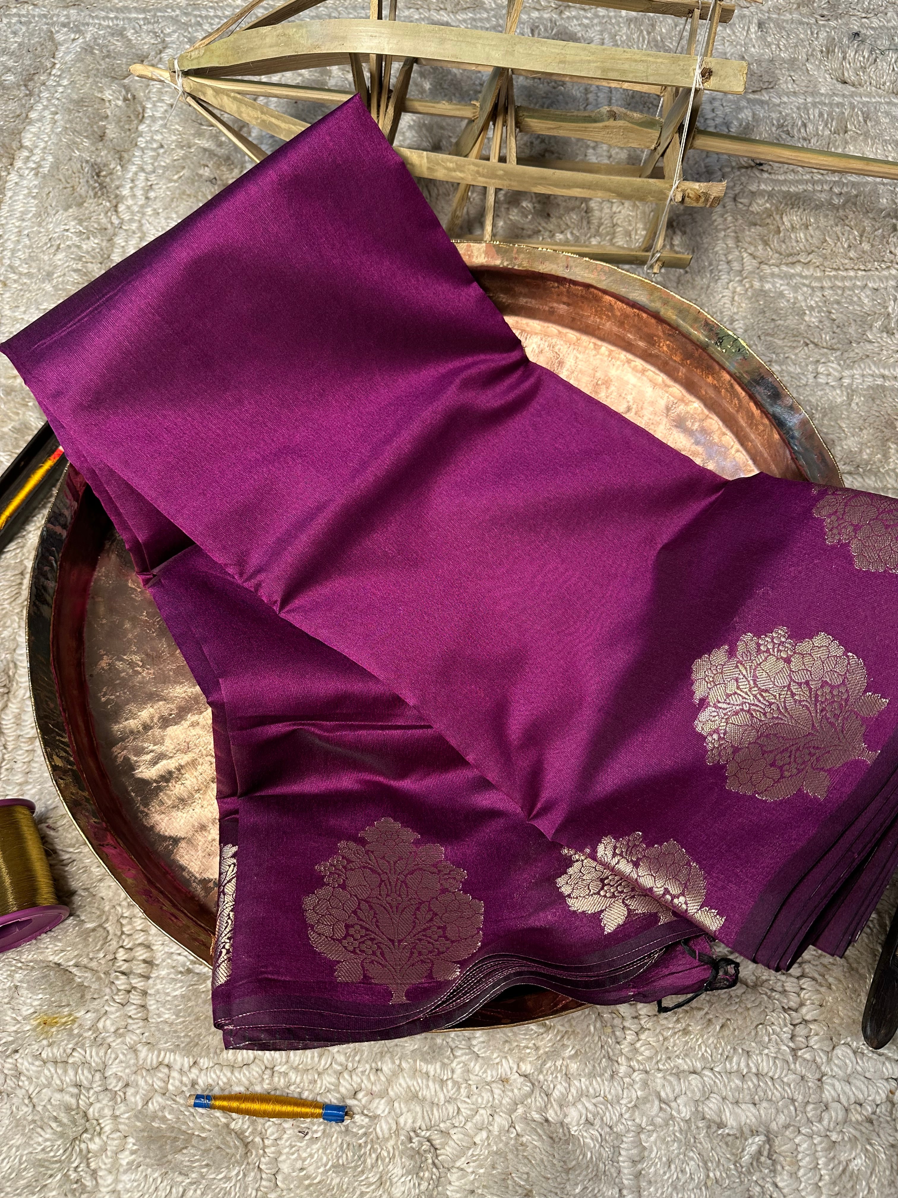 Contemporary weave Softsilk heritage Banarasi saree