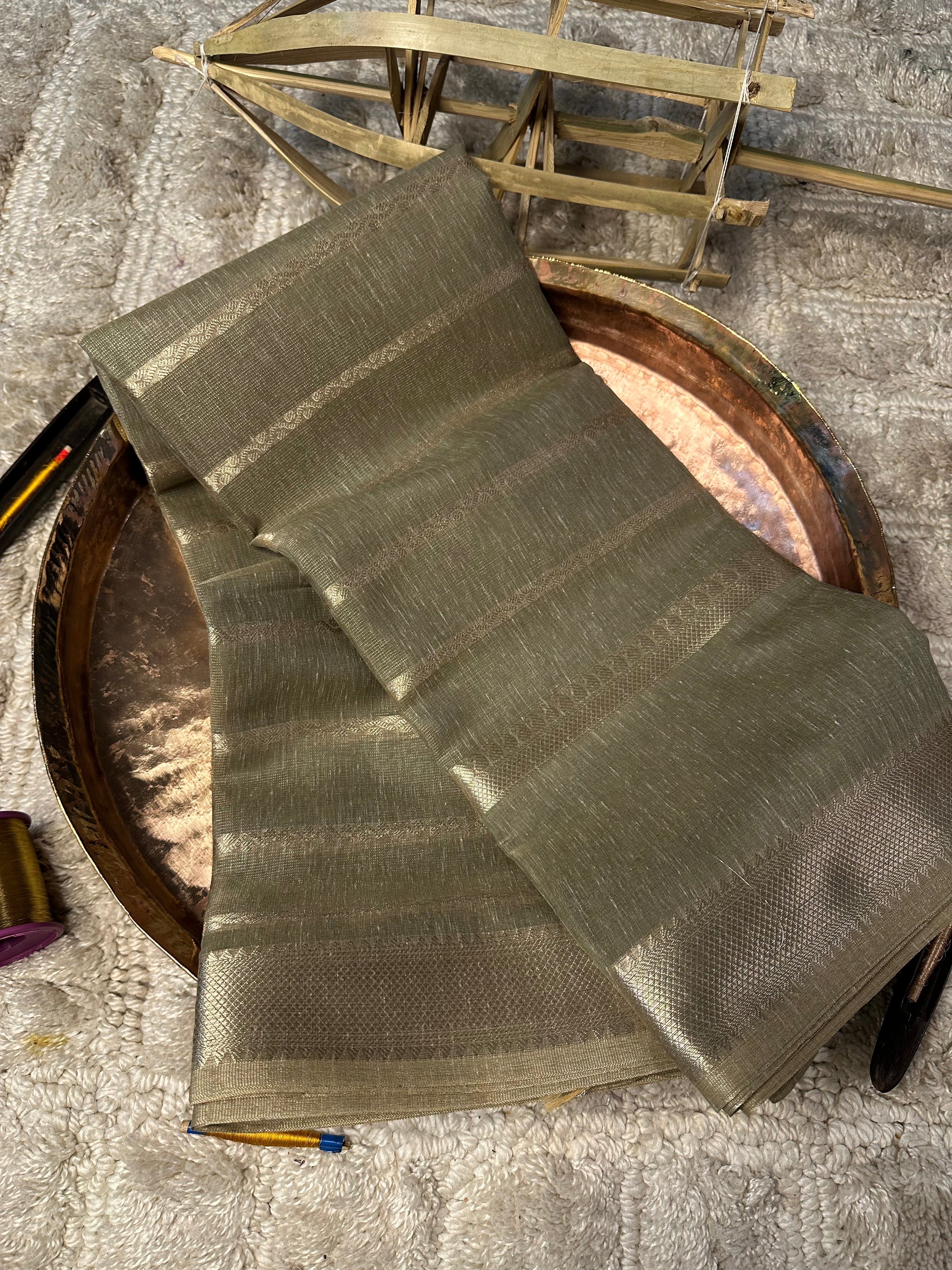 Contemporary weave Softsilk heritage Banarasi saree