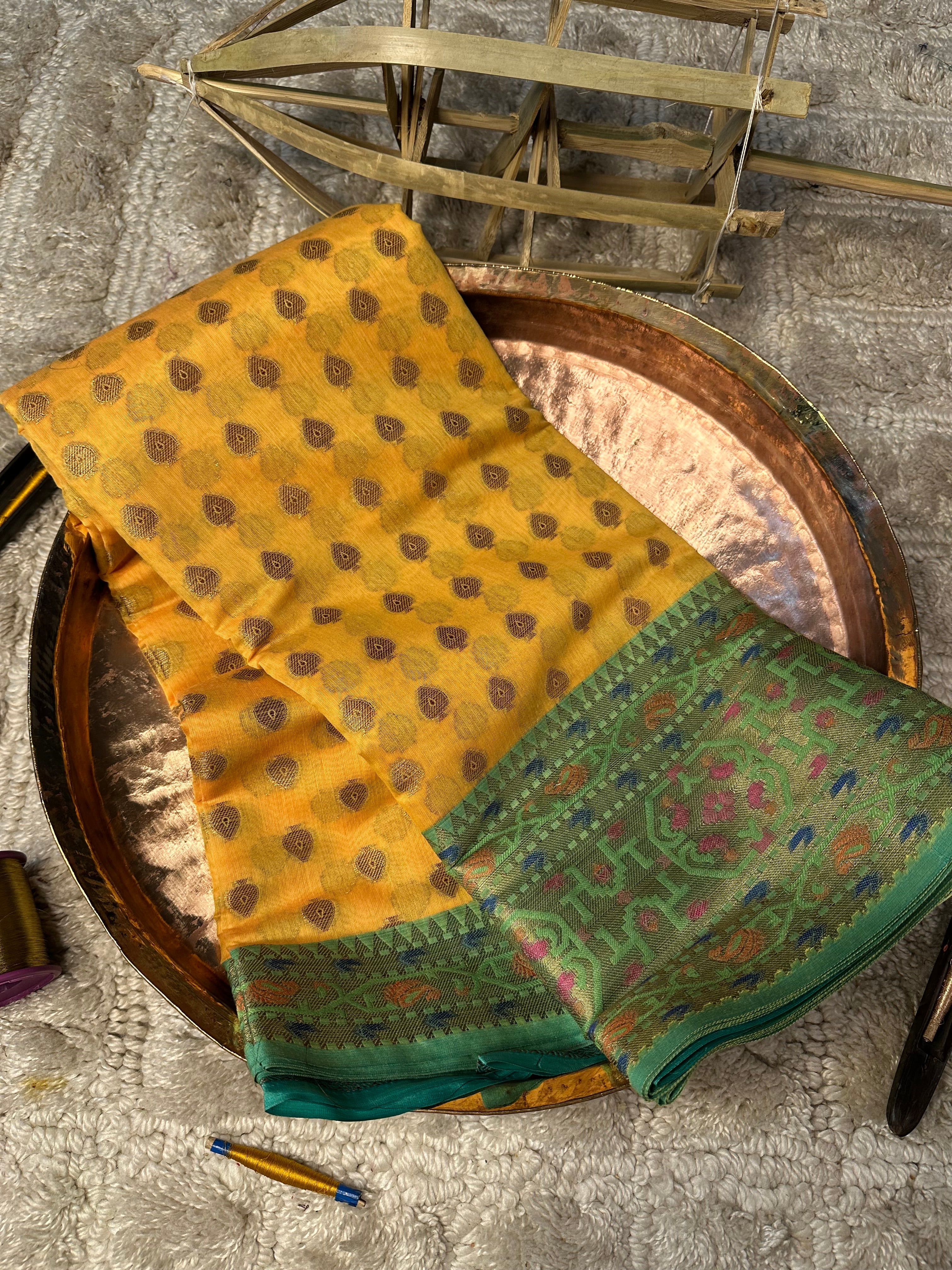 Contemporary weave Softsilk heritage Banarasi saree