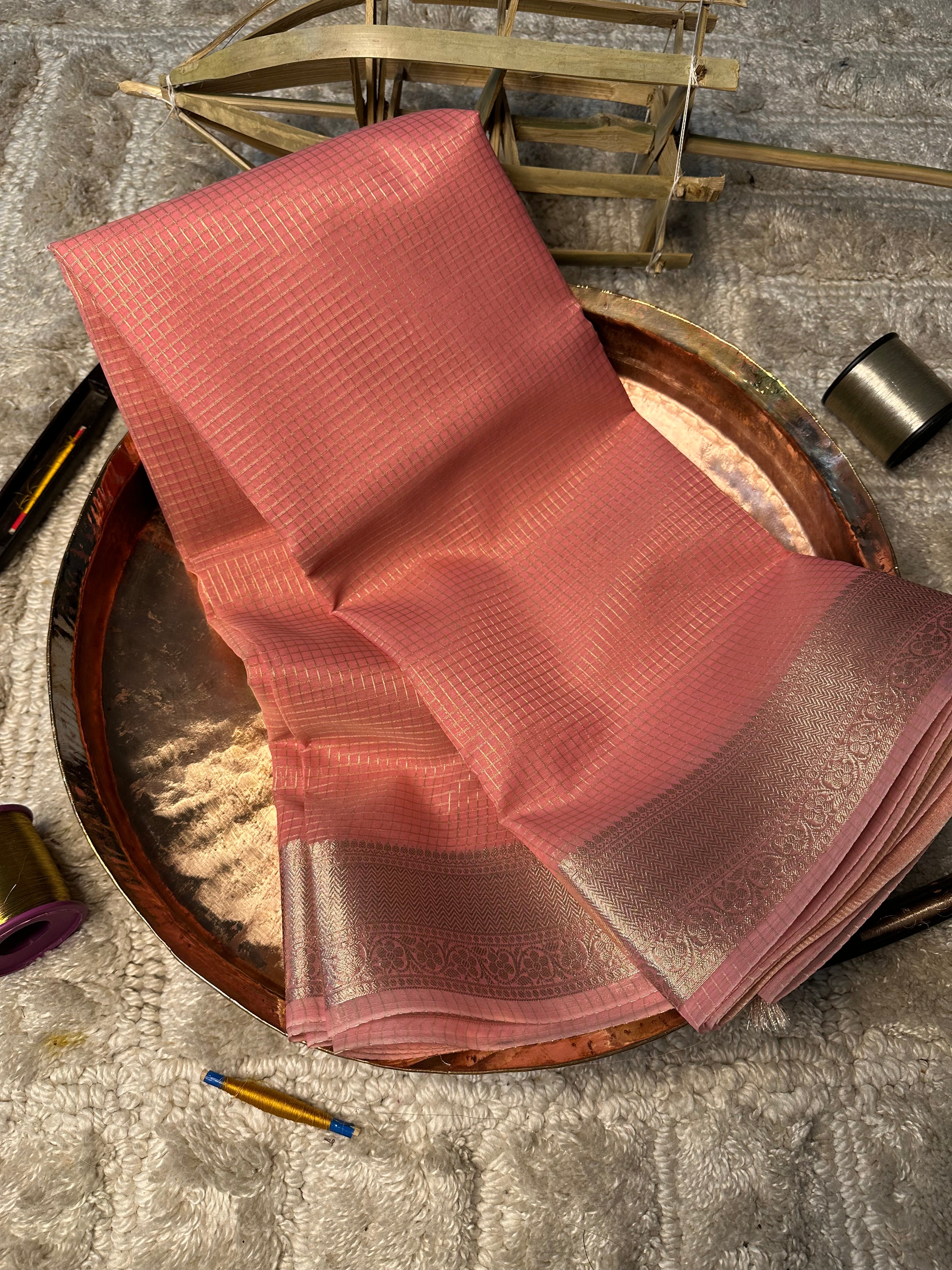 Contemporary weave Softsilk heritage Banarasi saree