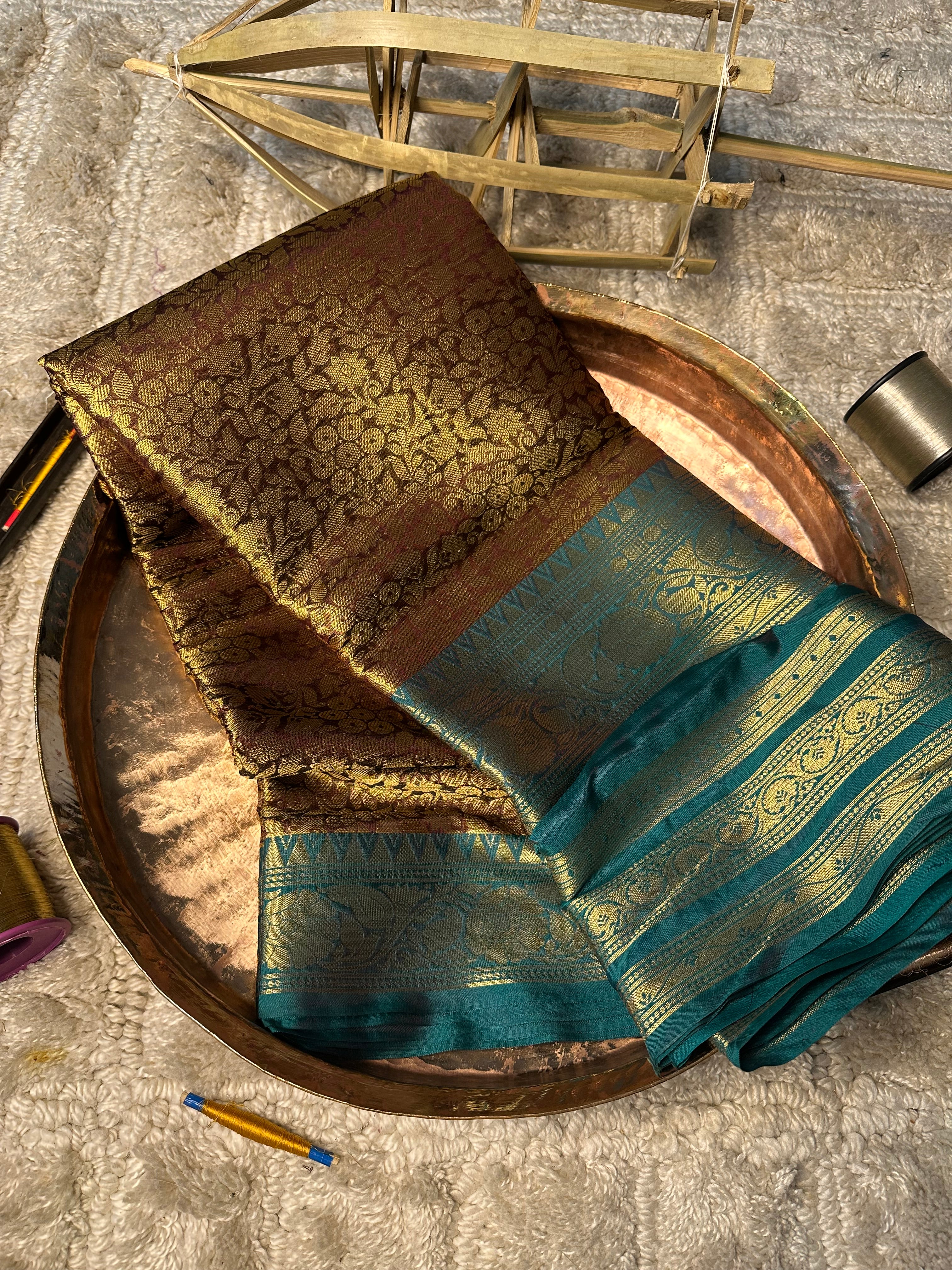 Contemporary weave Softsilk heritage Banarasi saree