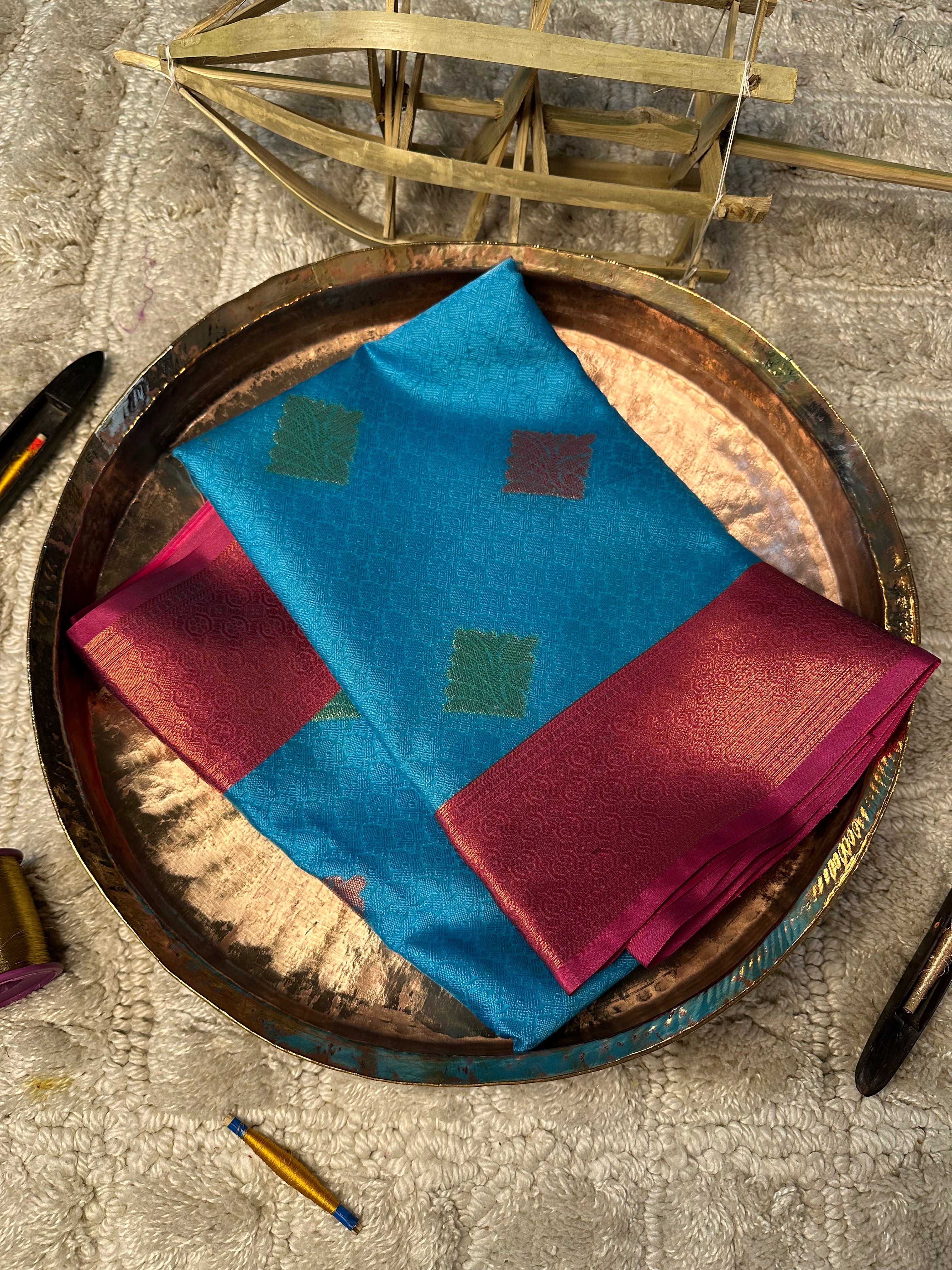 Contemporary weave Softsilk heritage Banarasi saree