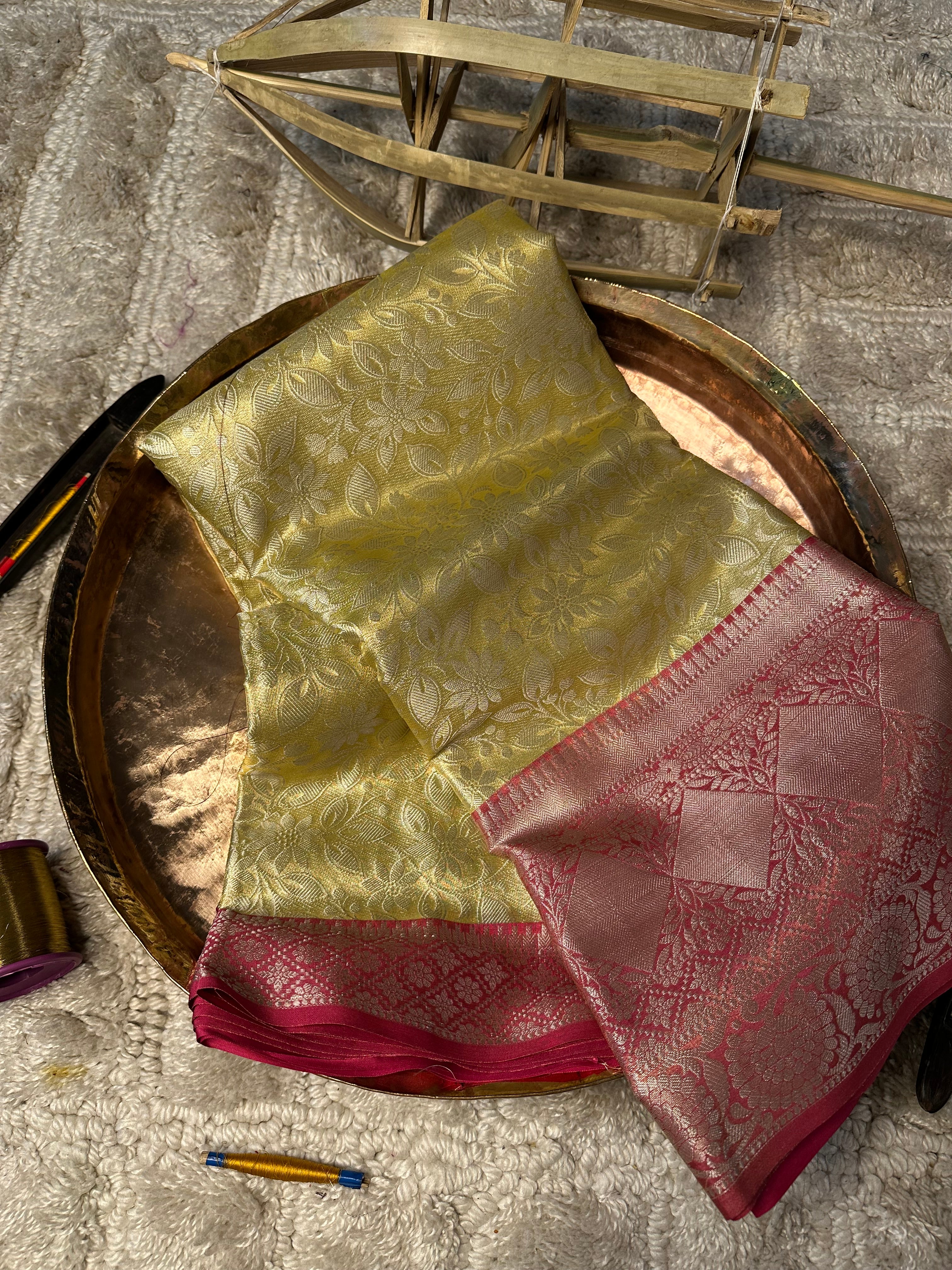 Contemporary weave Softsilk heritage Banarasi saree
