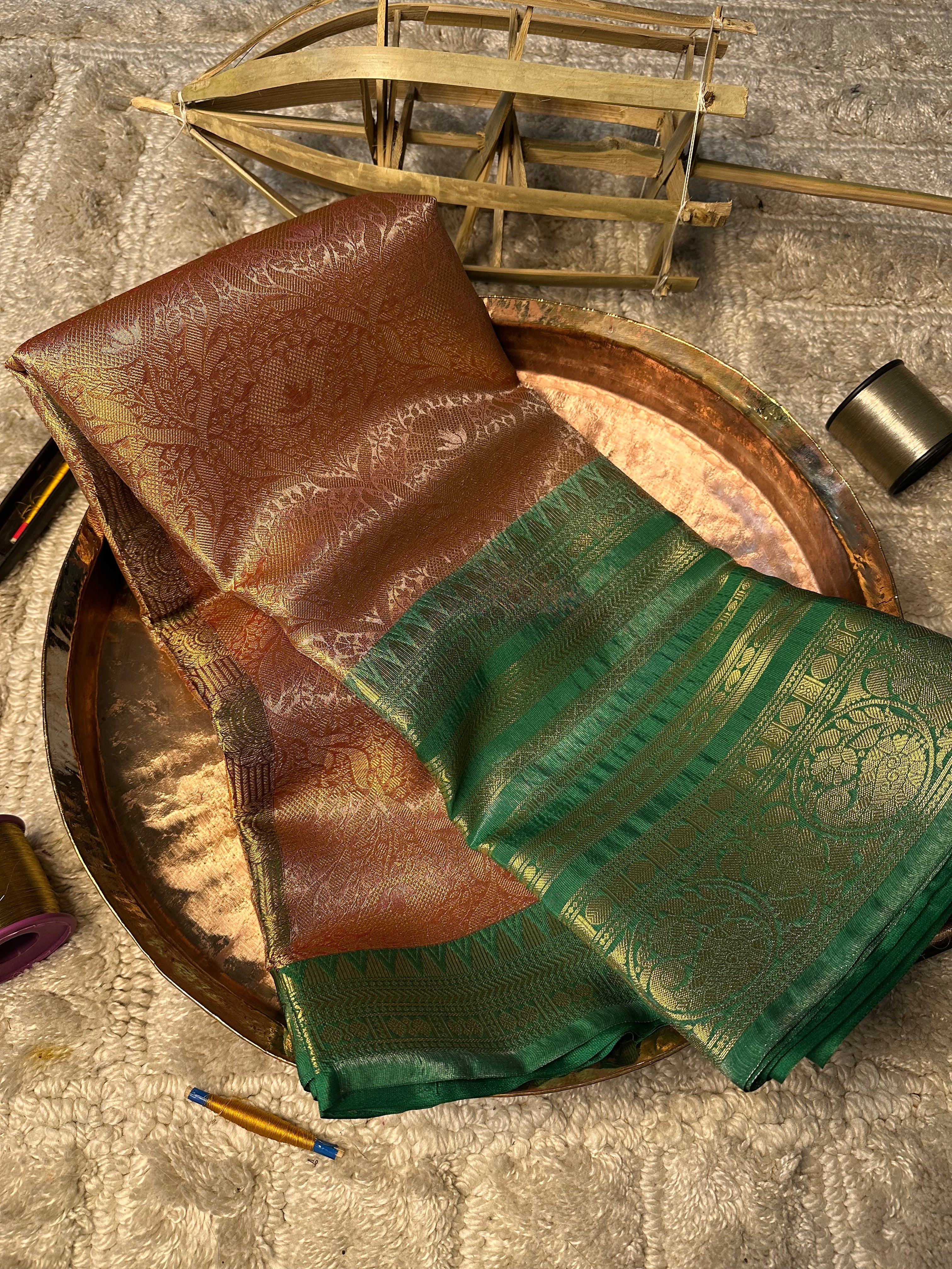Contemporary Weave Kora Soft Silk Banarasi Saree