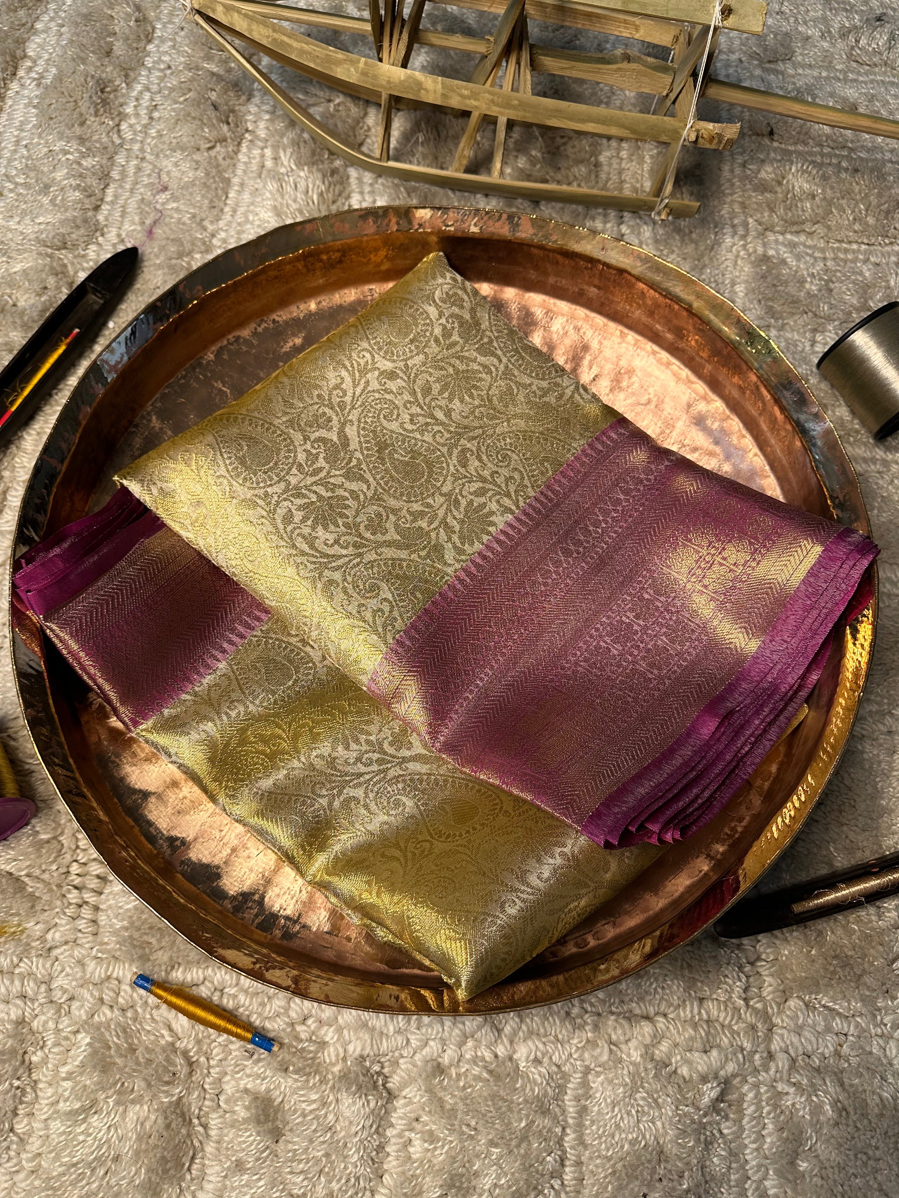 Contemporary Weave Kora Soft Silk Banarasi Saree
