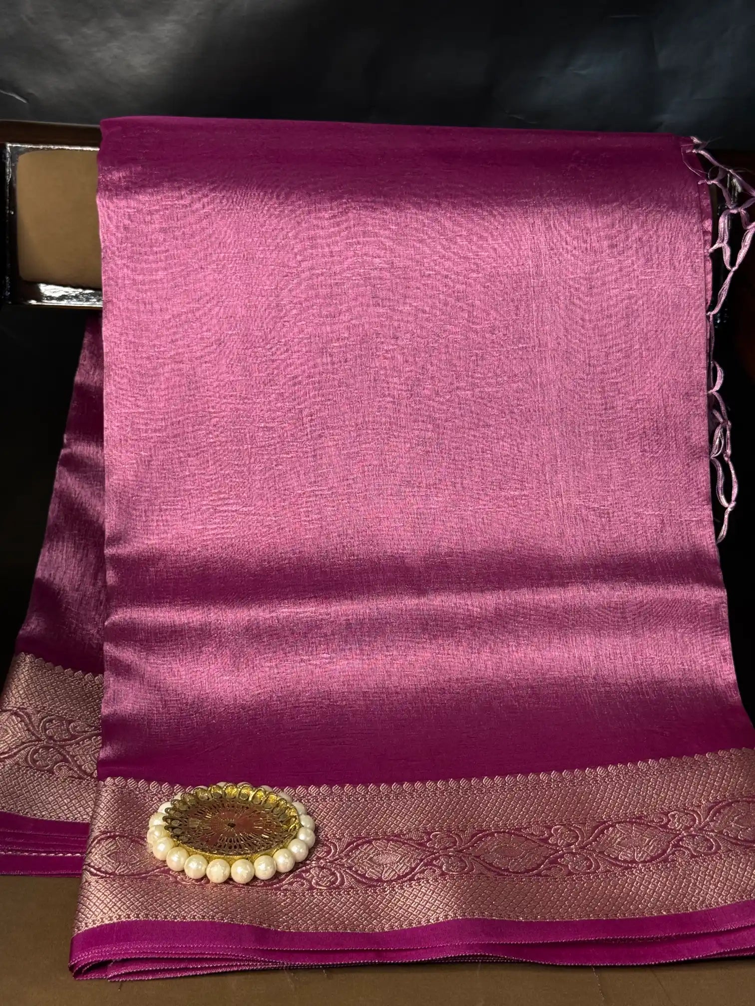 Luxurious Kora Tissue Heritage Banarasi Saree