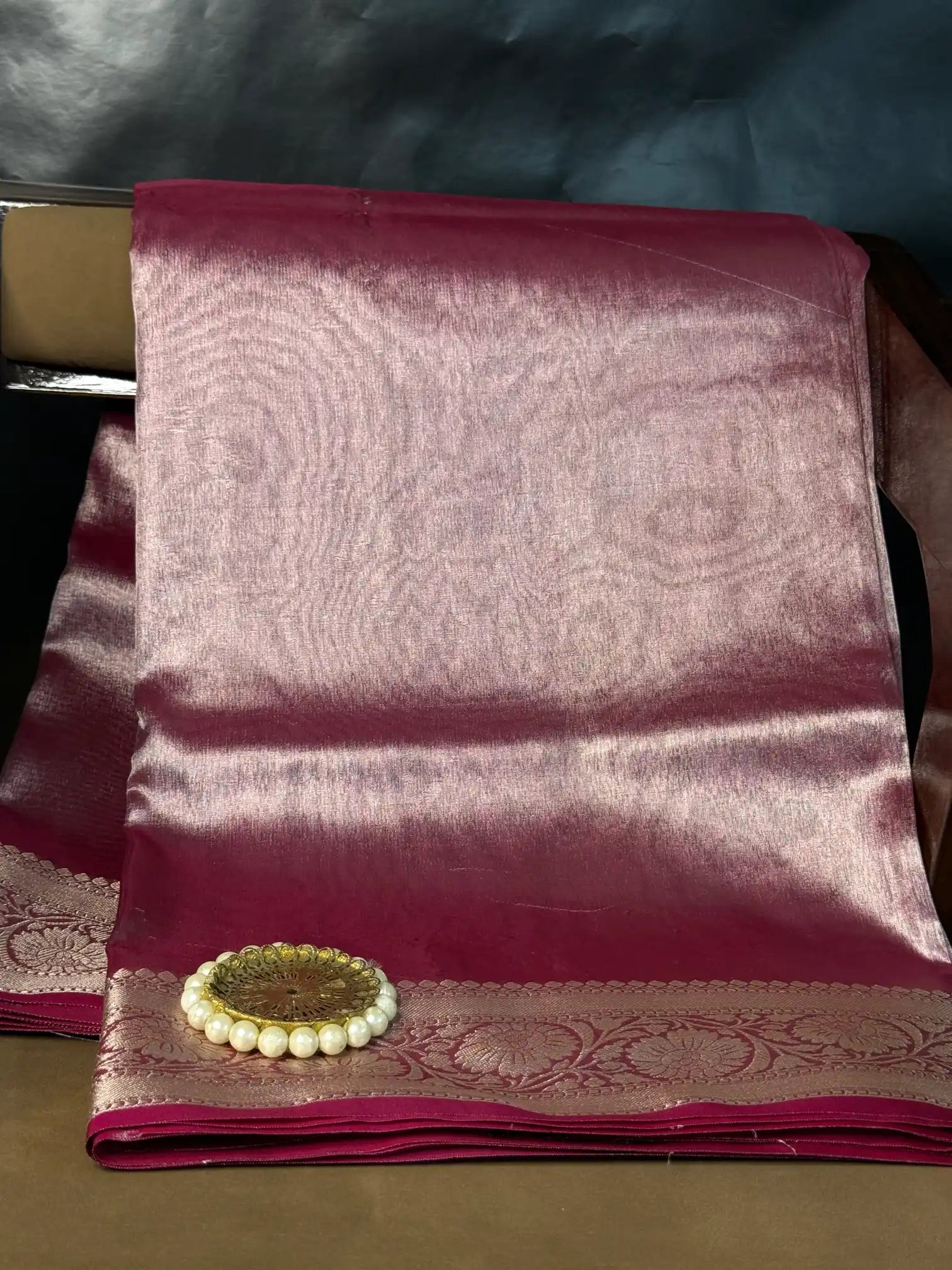 Luxurious Kora Tissue Heritage Banarasi Saree