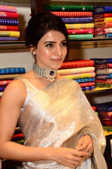 Samantha Inspired Kanjivaram Tissue Saree