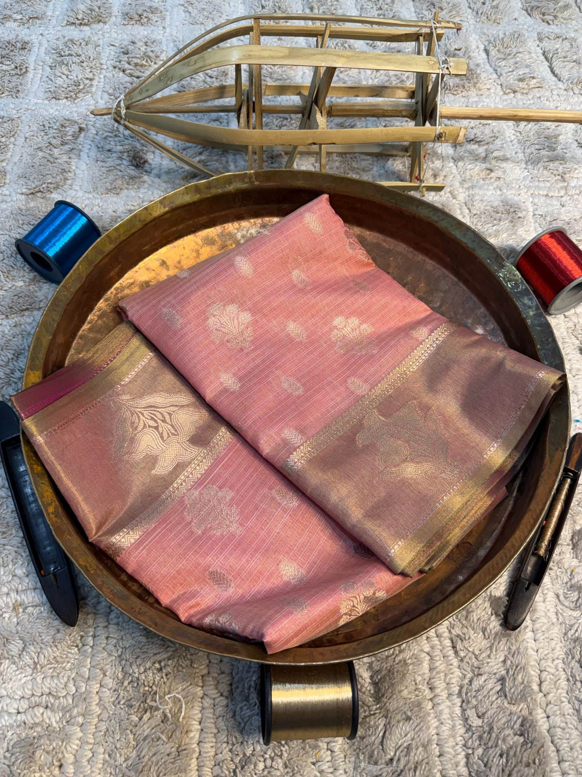 Eccentric zari weave Softsilk Banarasi Saree