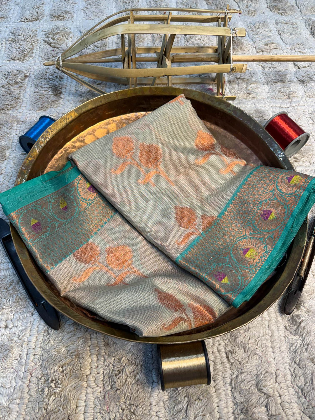 Eccentric zari weave Softsilk Banarasi Saree