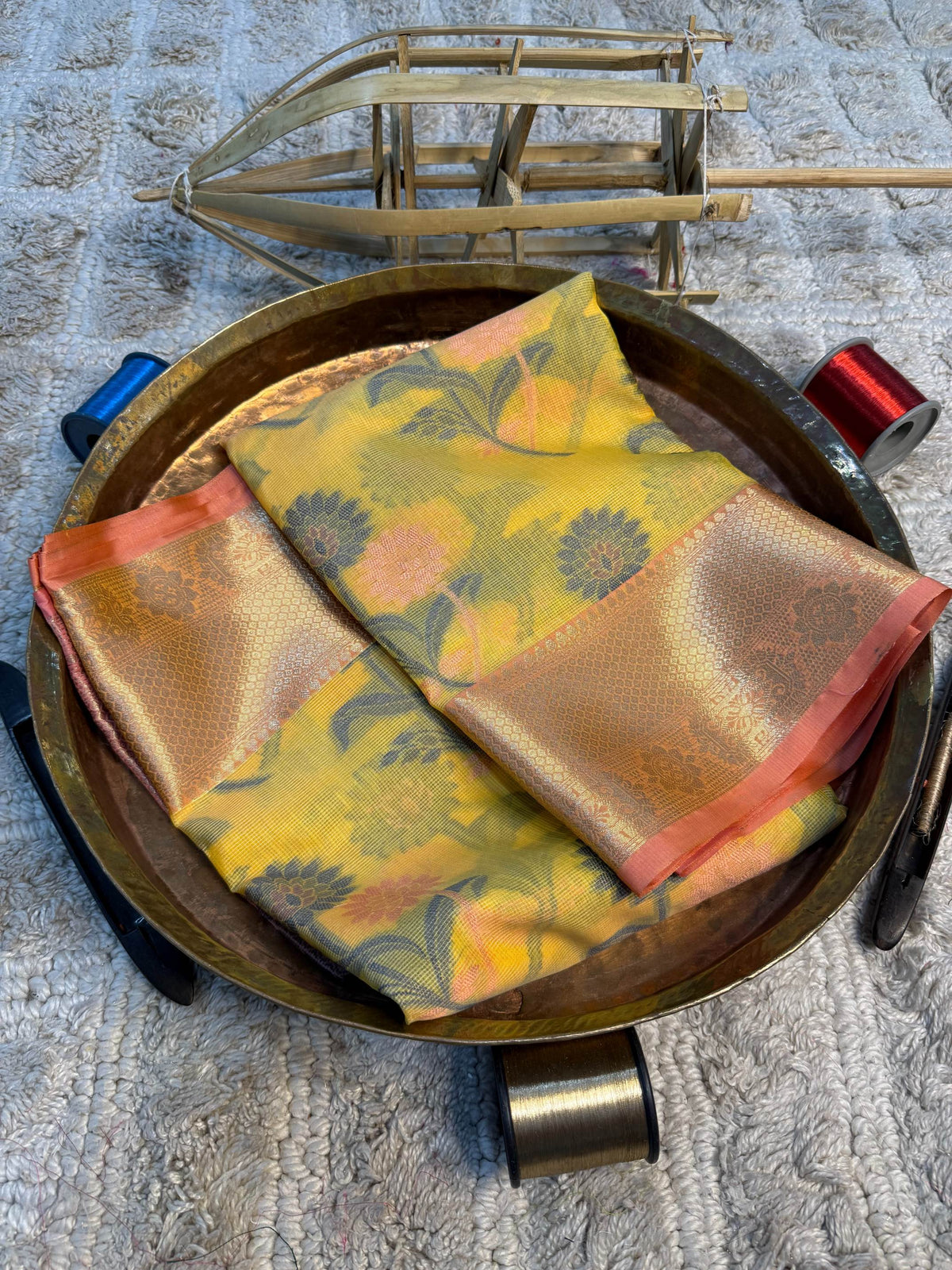 Eccentric zari weave Softsilk Banarasi Saree