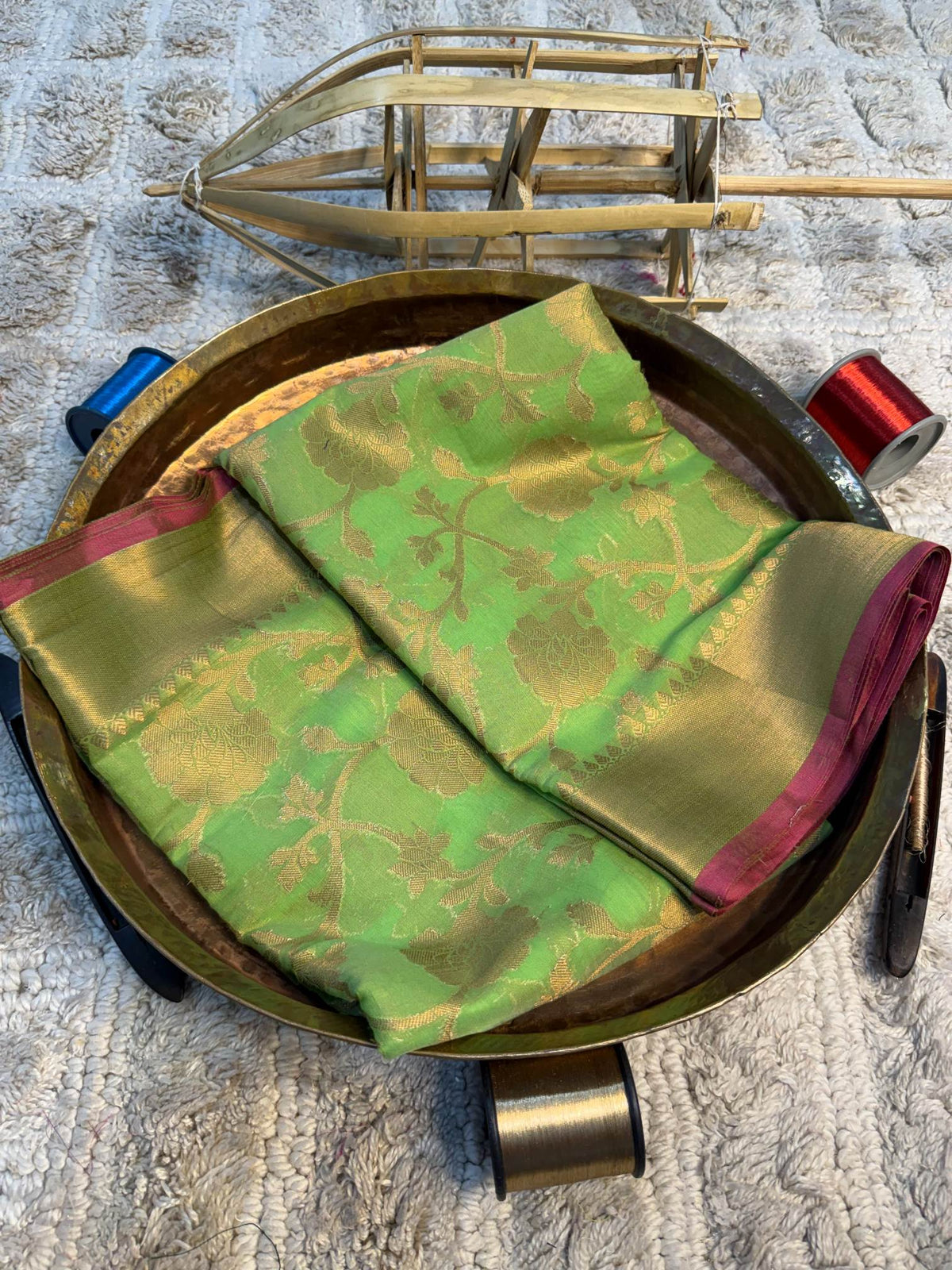 Eccentric zari weave Softsilk Banarasi Saree