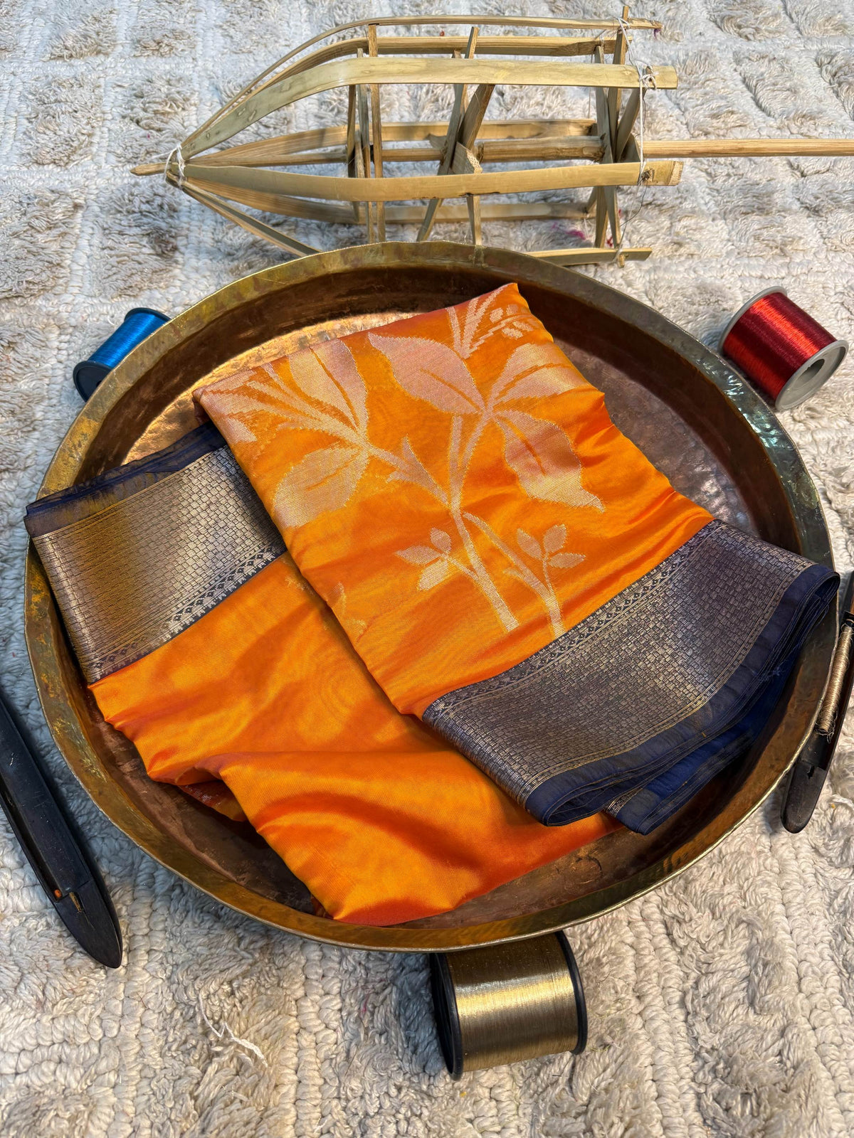 Eccentric zari weave Softsilk Banarasi Saree