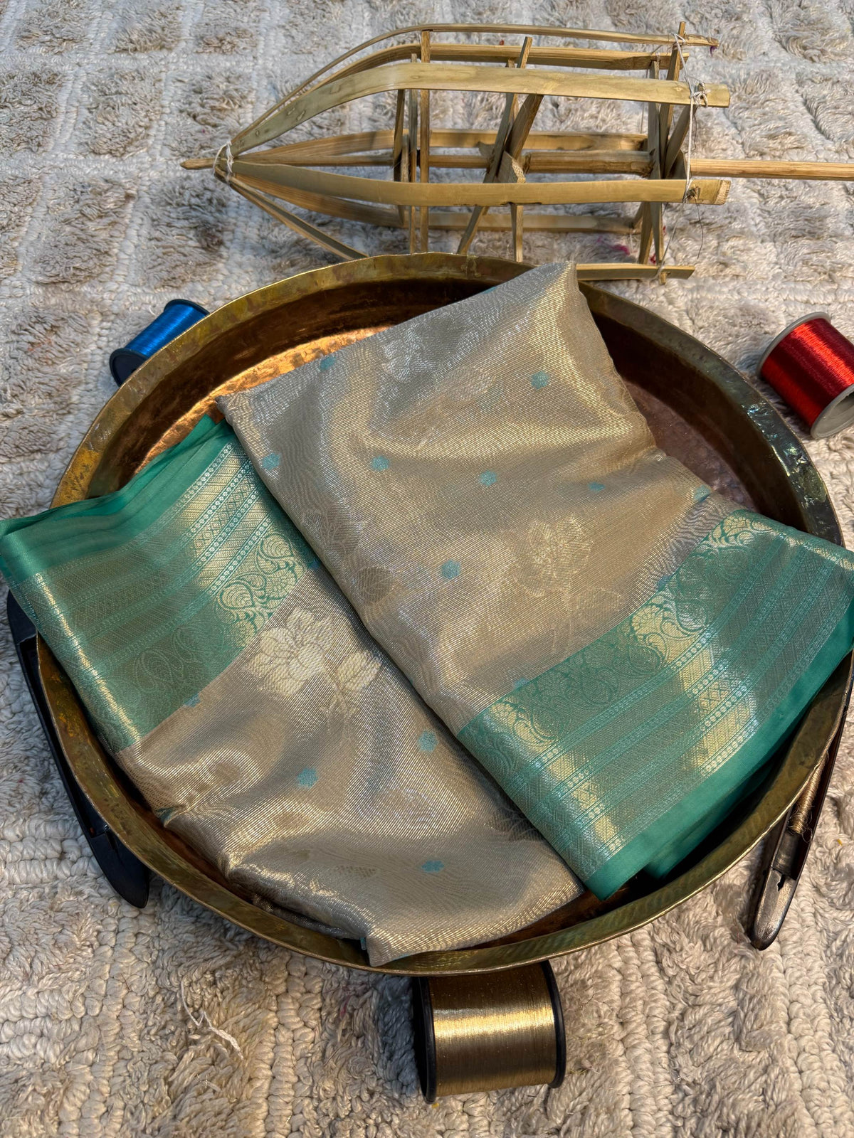 Eccentric zari weave Softsilk Banarasi Saree
