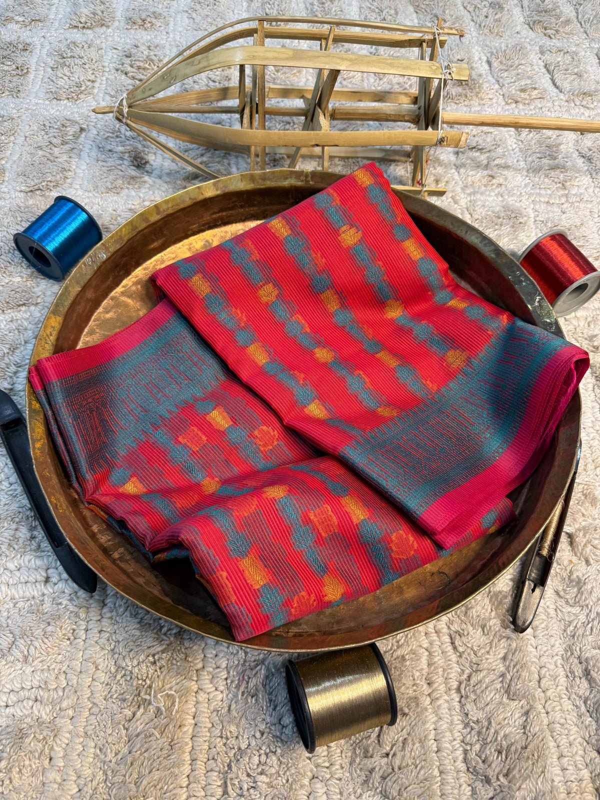 Eccentric zari weave Softsilk Banarasi Saree