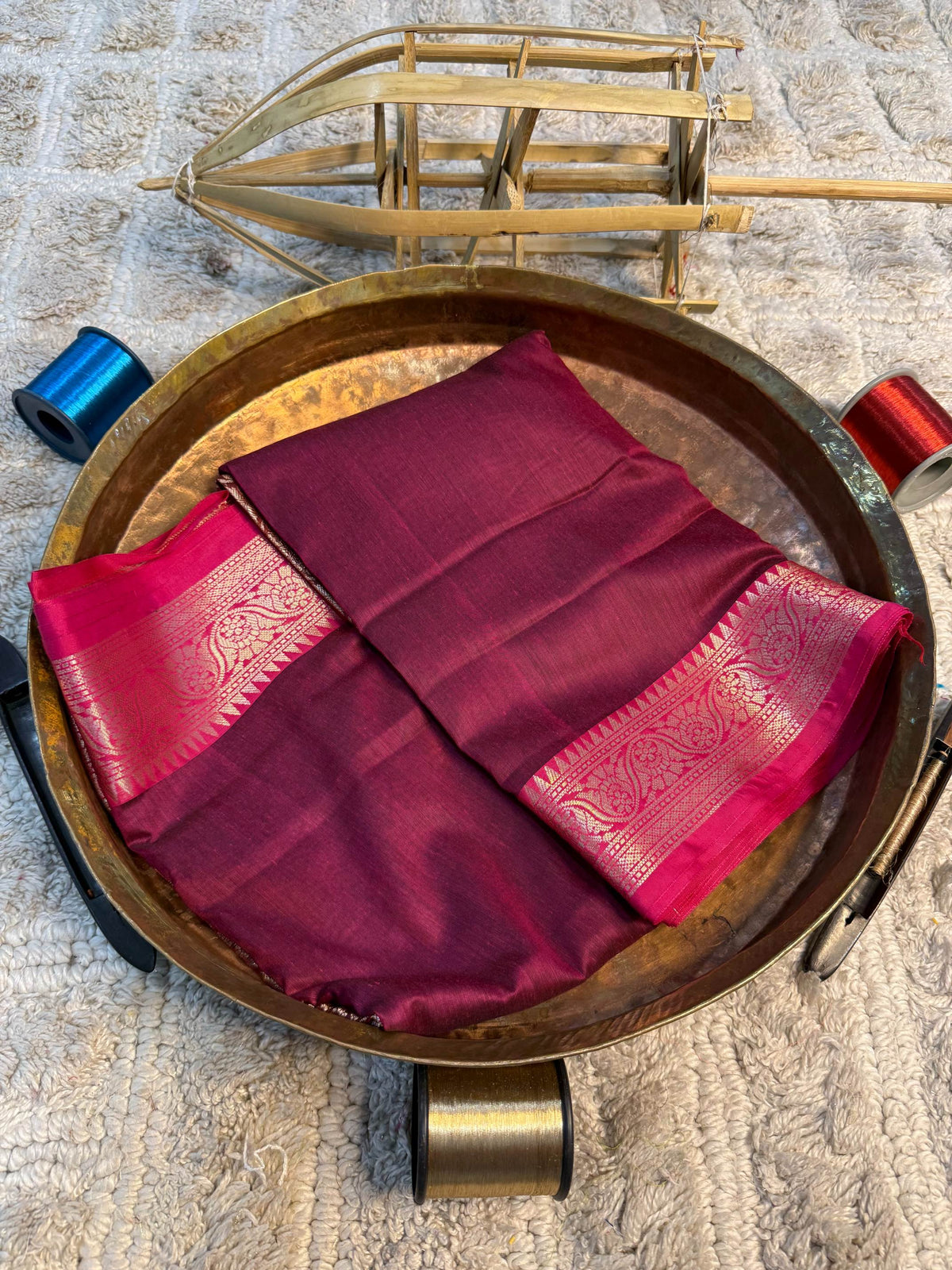 Eccentric zari weave Softsilk Banarasi Saree