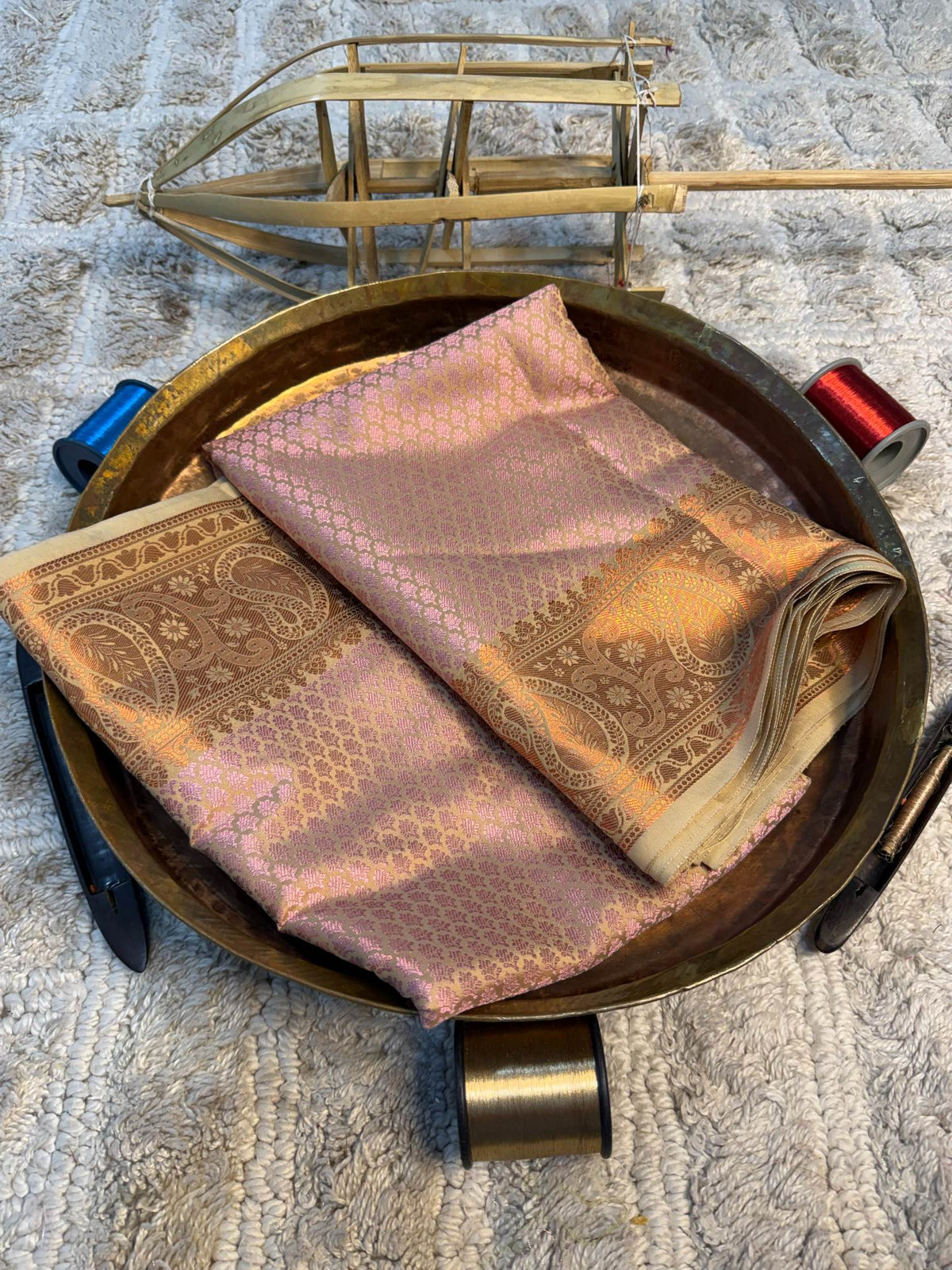 Eccentric zari weave Softsilk Banarasi Saree