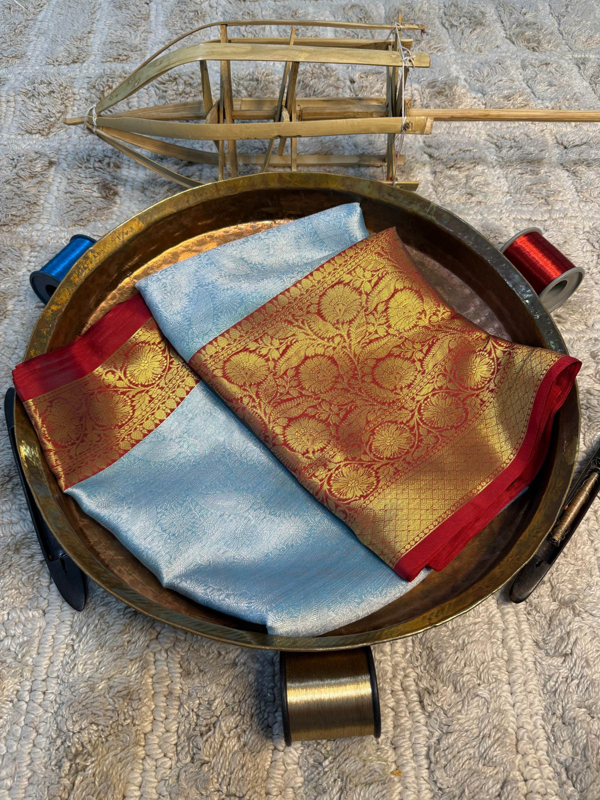 Eccentric zari weave Softsilk Banarasi Saree