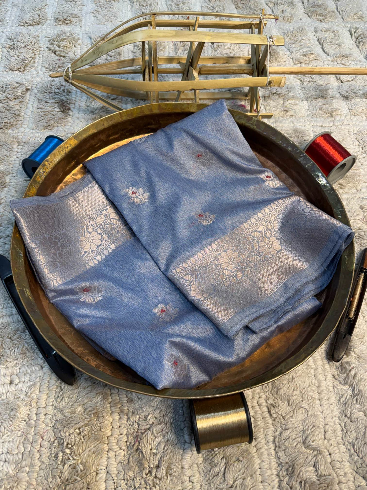 Eccentric zari weave Softsilk Banarasi Saree