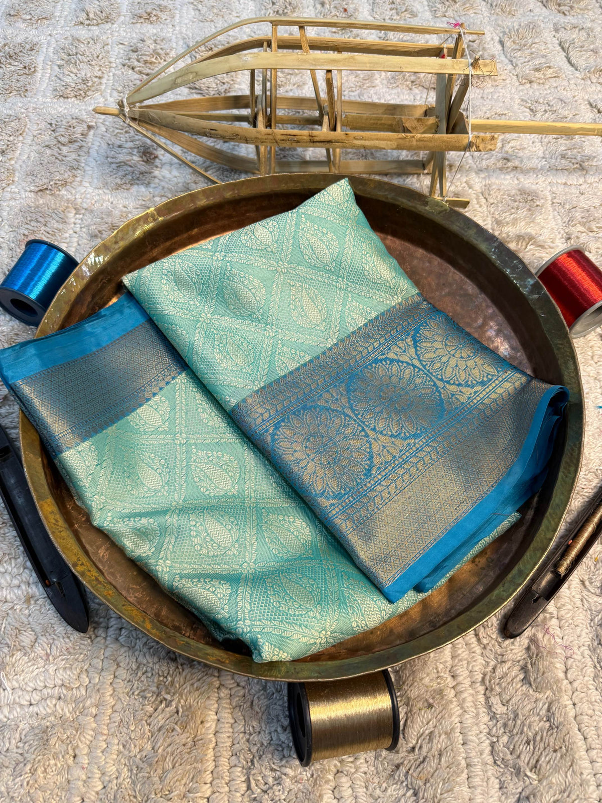 Eccentric zari weave Softsilk Banarasi Saree