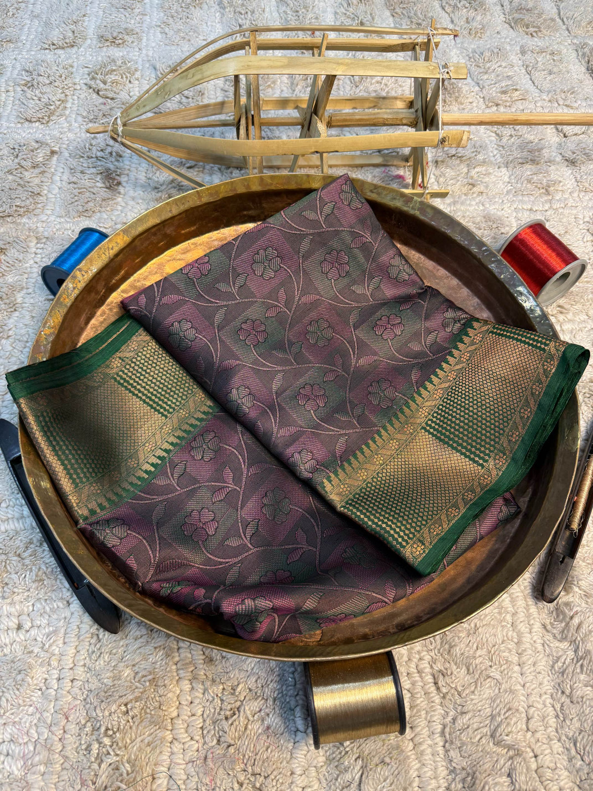 Eccentric zari weave Softsilk Banarasi Saree