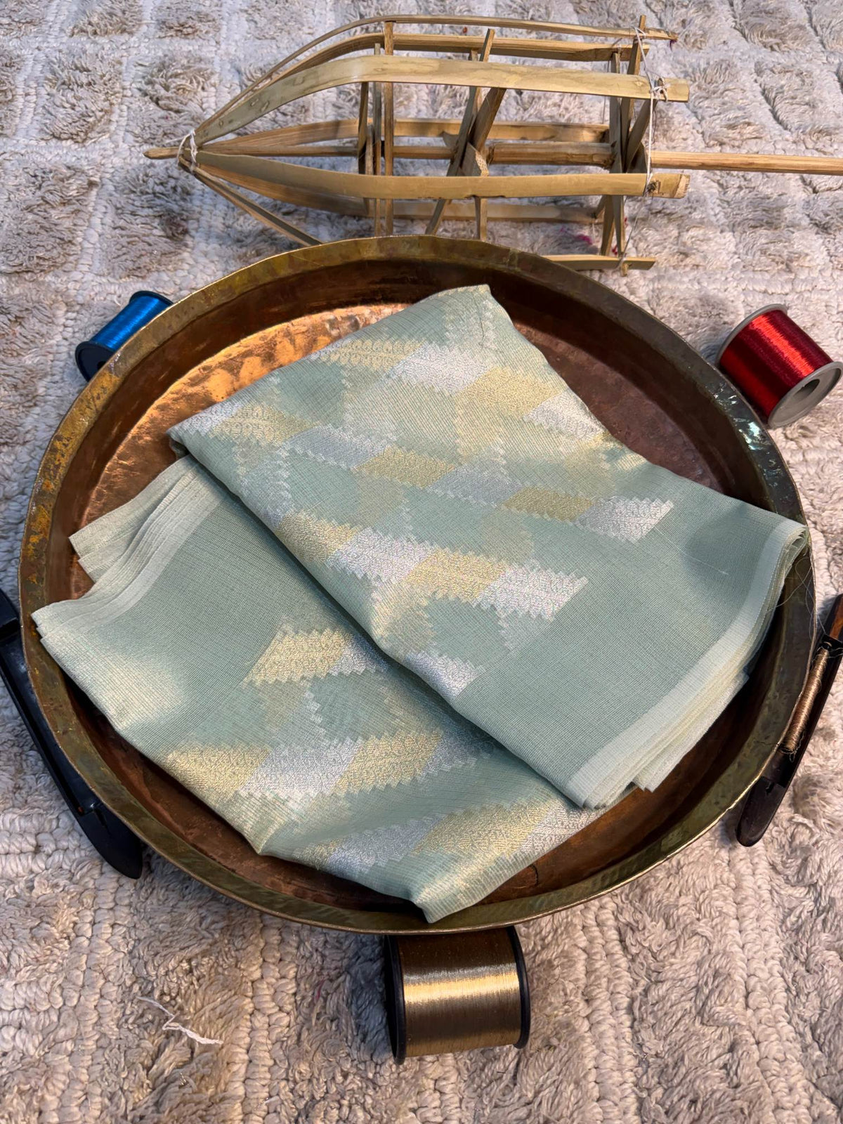 Eccentric zari weave Softsilk Banarasi Saree