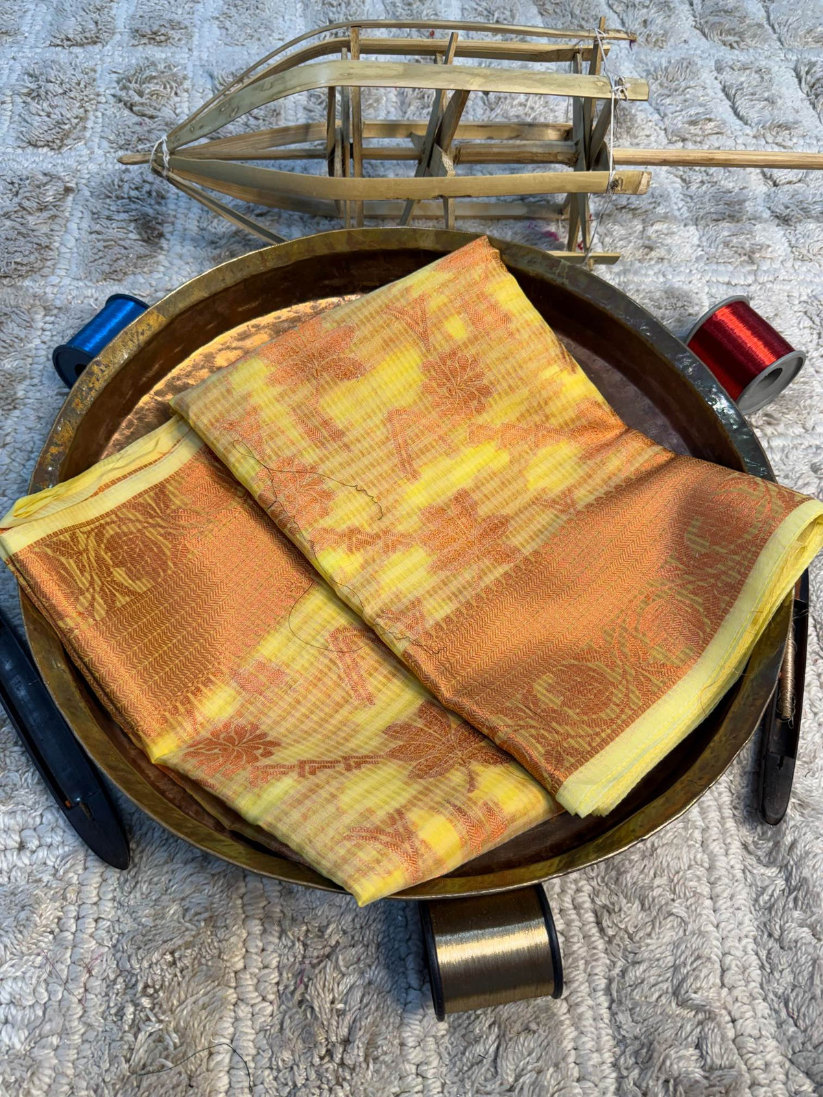 Eccentric zari weave Softsilk Banarasi Saree