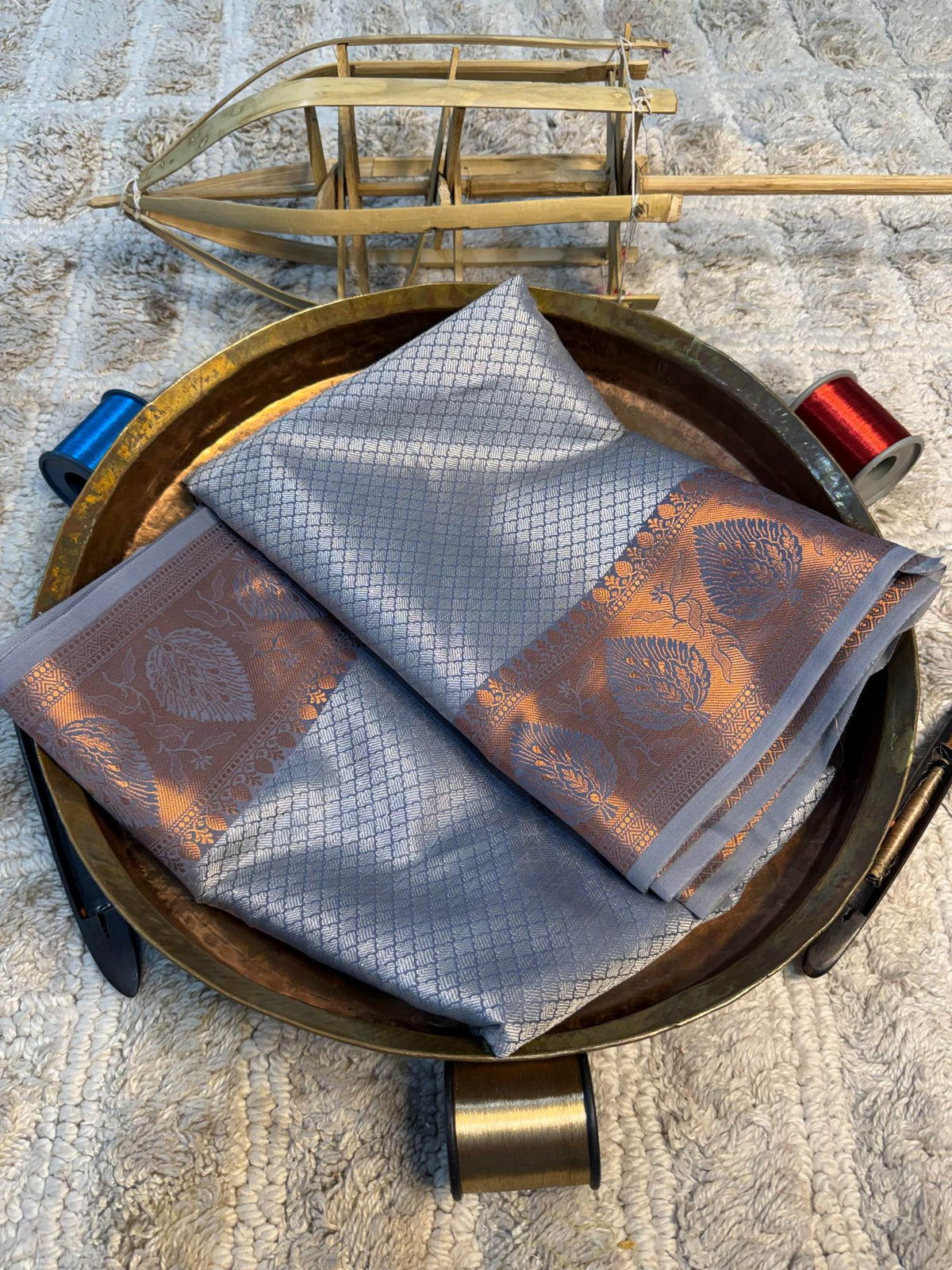Eccentric zari weave Softsilk Banarasi Saree