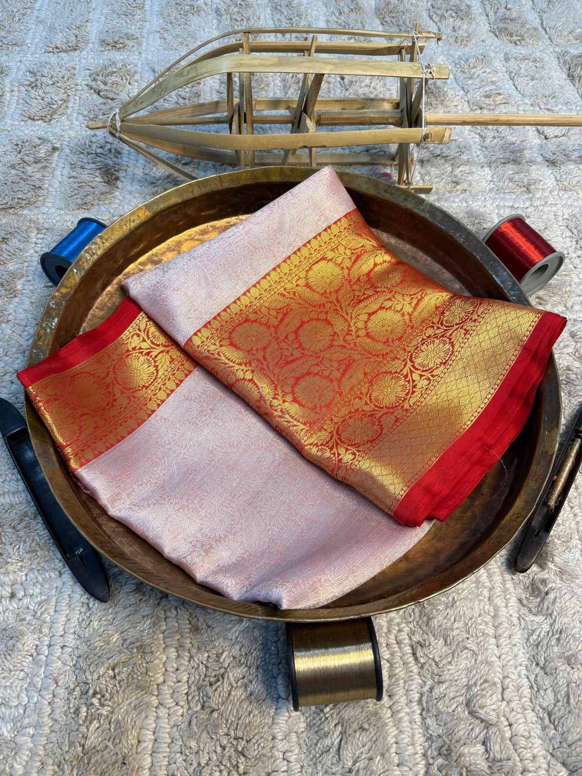 Eccentric zari weave Softsilk Banarasi Saree