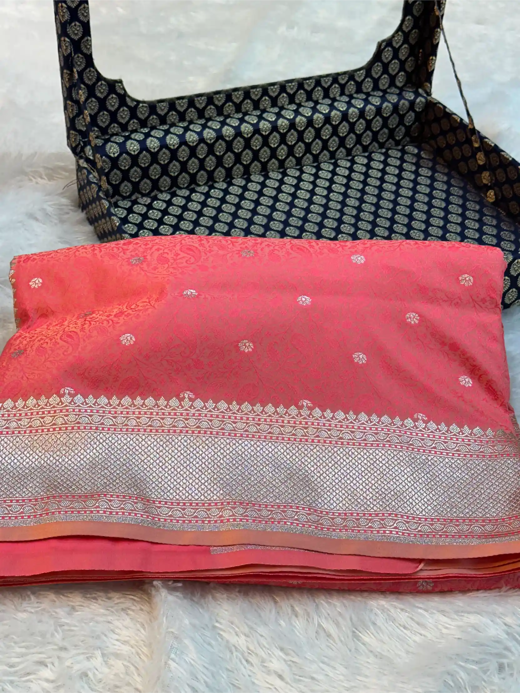 Baby Pink Intricate Mashru Katan Silk Tanchoi Banarasi Saree