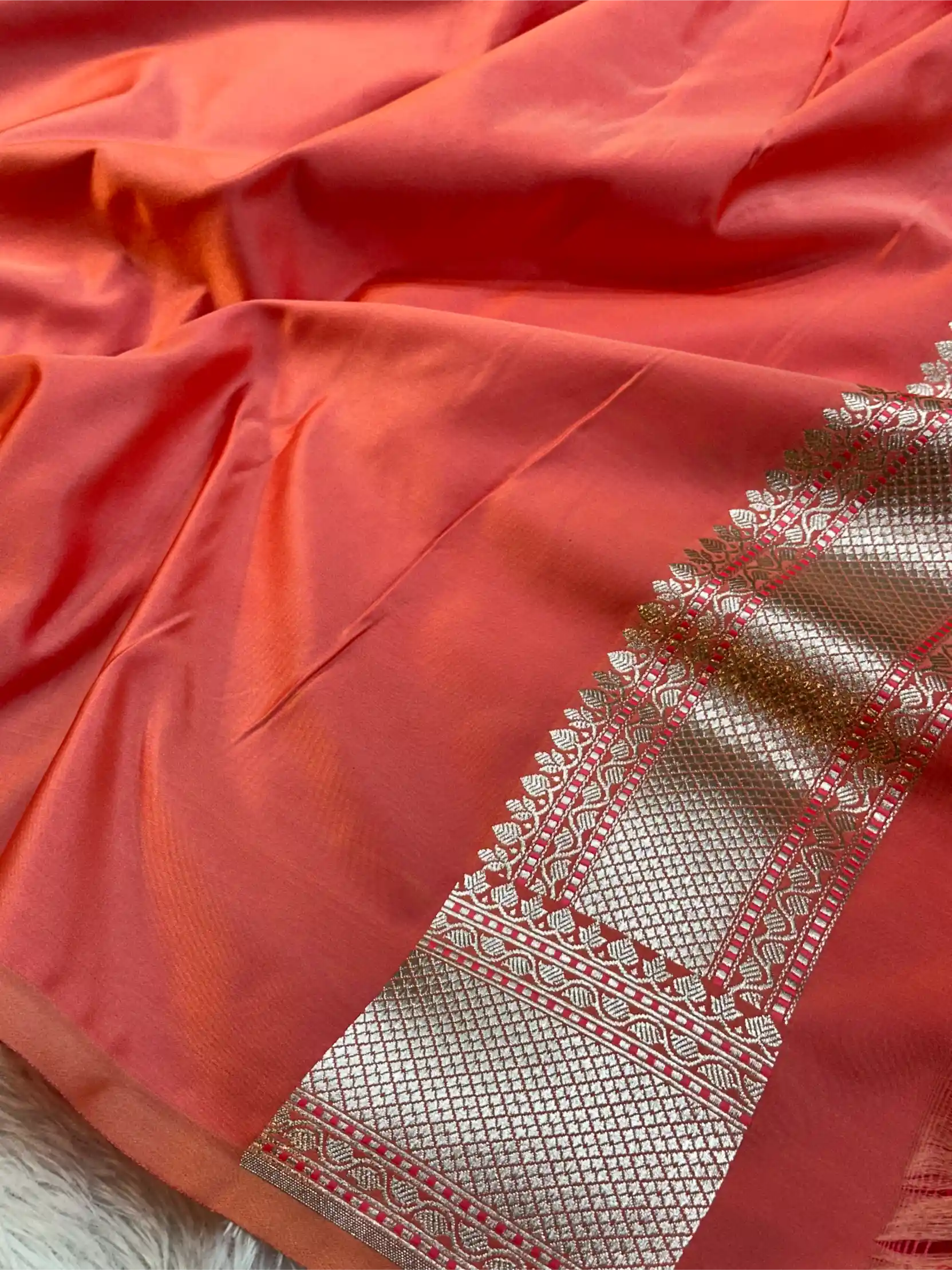 Baby Pink Intricate Mashru Katan Silk Tanchoi Banarasi Saree