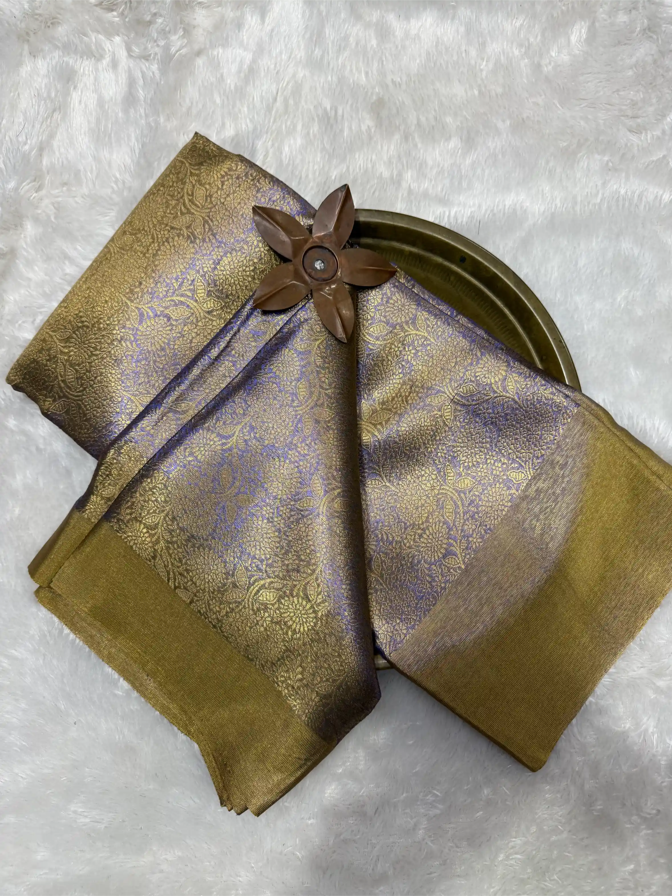 Beautiful Softsilk Embossed Weave Banarasi Saree