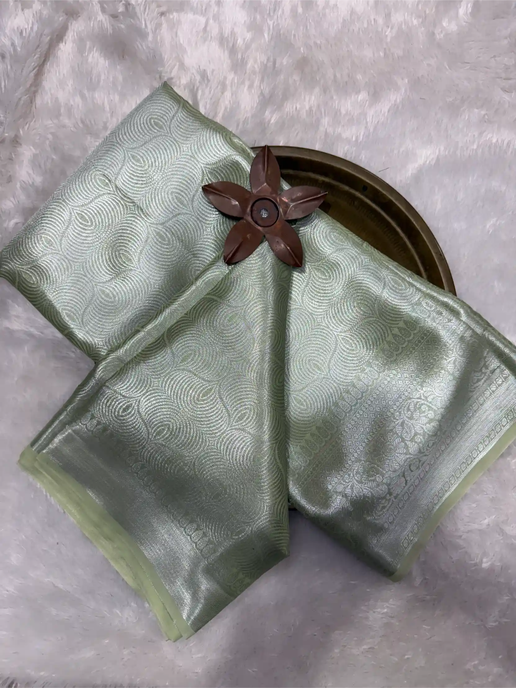 Beautiful Softsilk Embossed Weave Banarasi Saree