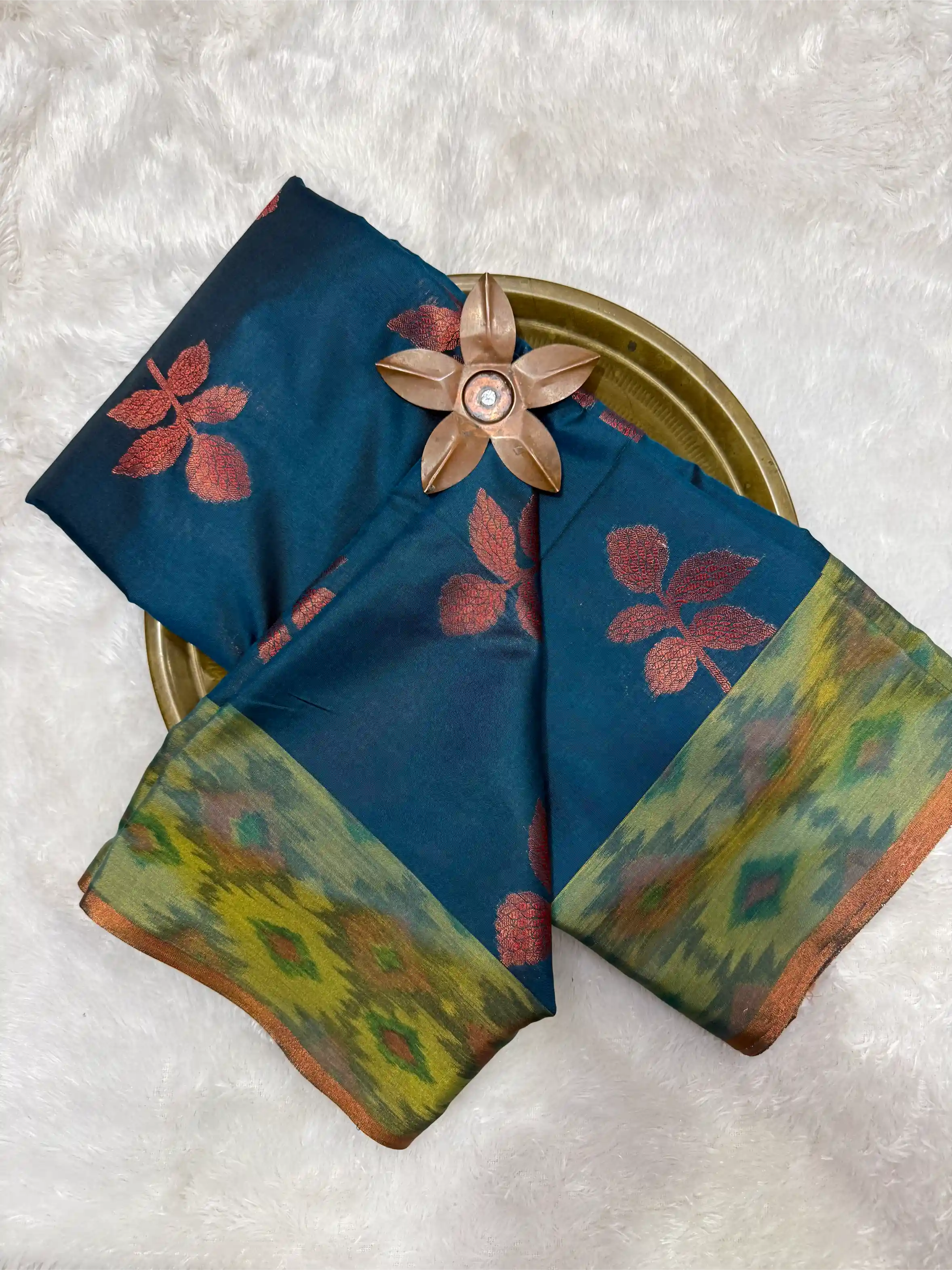 Beautiful Softsilk Embossed Weave Banarasi Saree